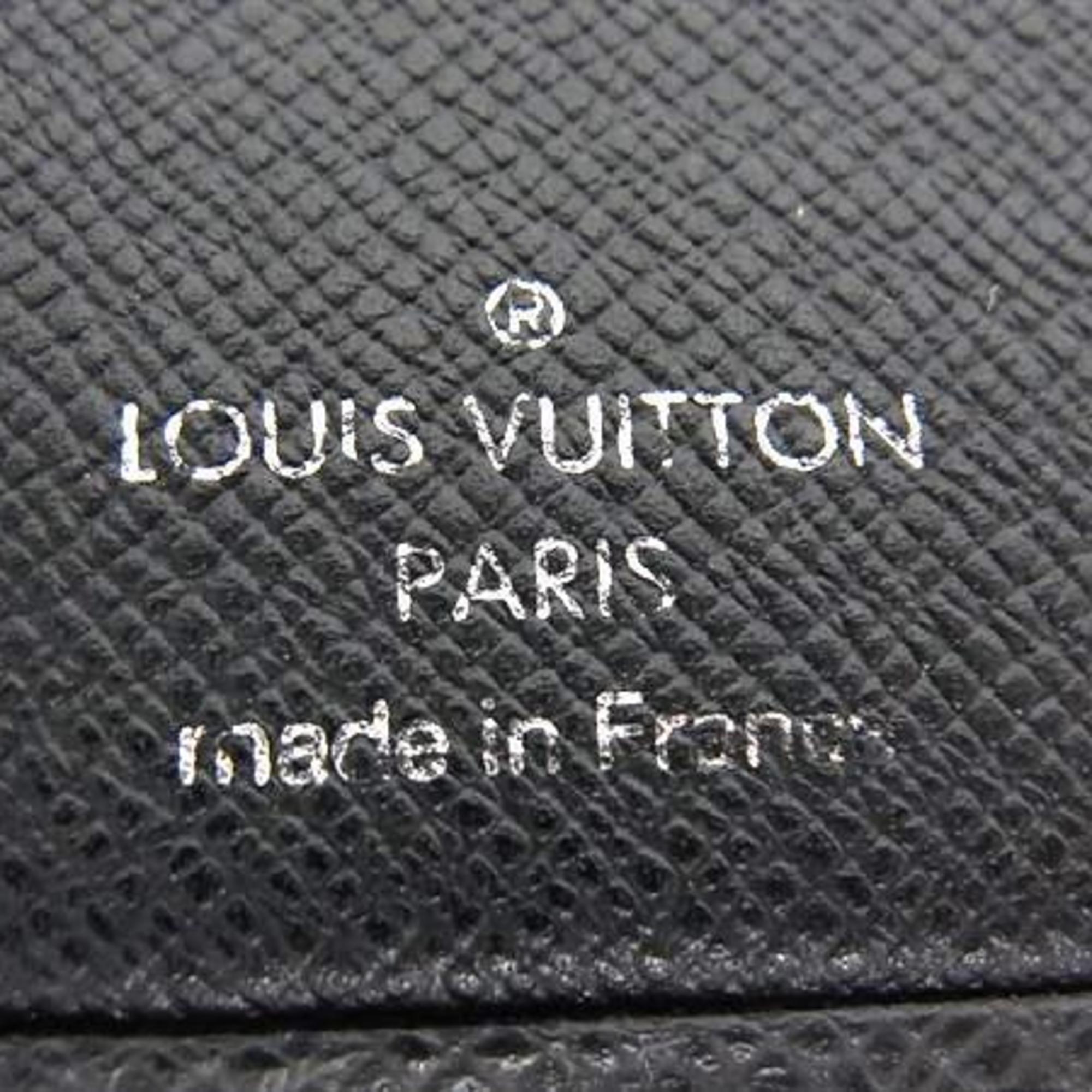 Louis Vuitton Ardoise Black Taiga Leather Long Wallet