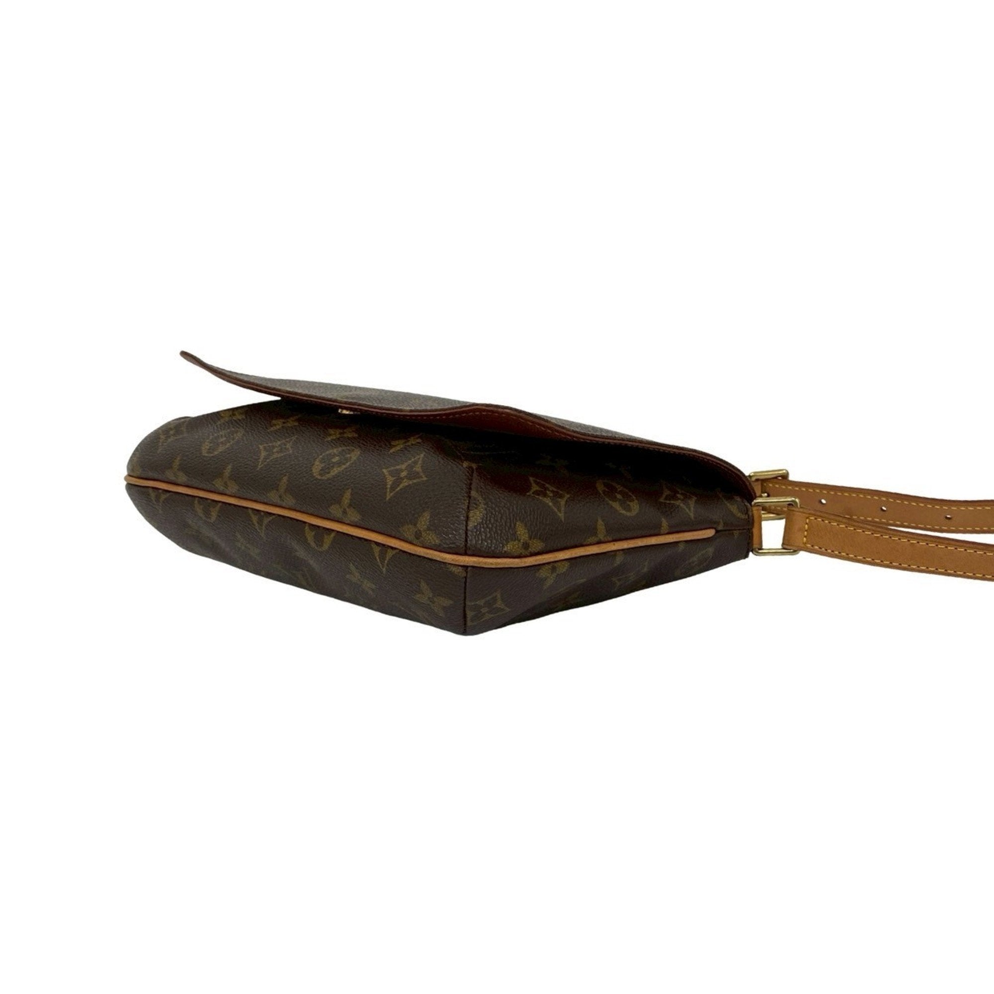 Louis Vuitton Brown Leather Pvc Shoulder Bag