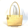 Chanel Yellow Leather Shoulder Bag