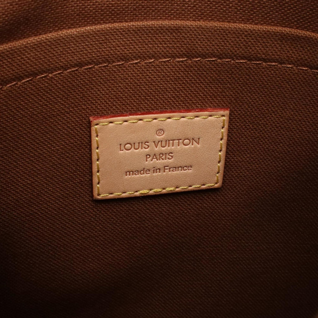 Louis Vuitton Brown Coated Canvas Leather Shoulder Bag
