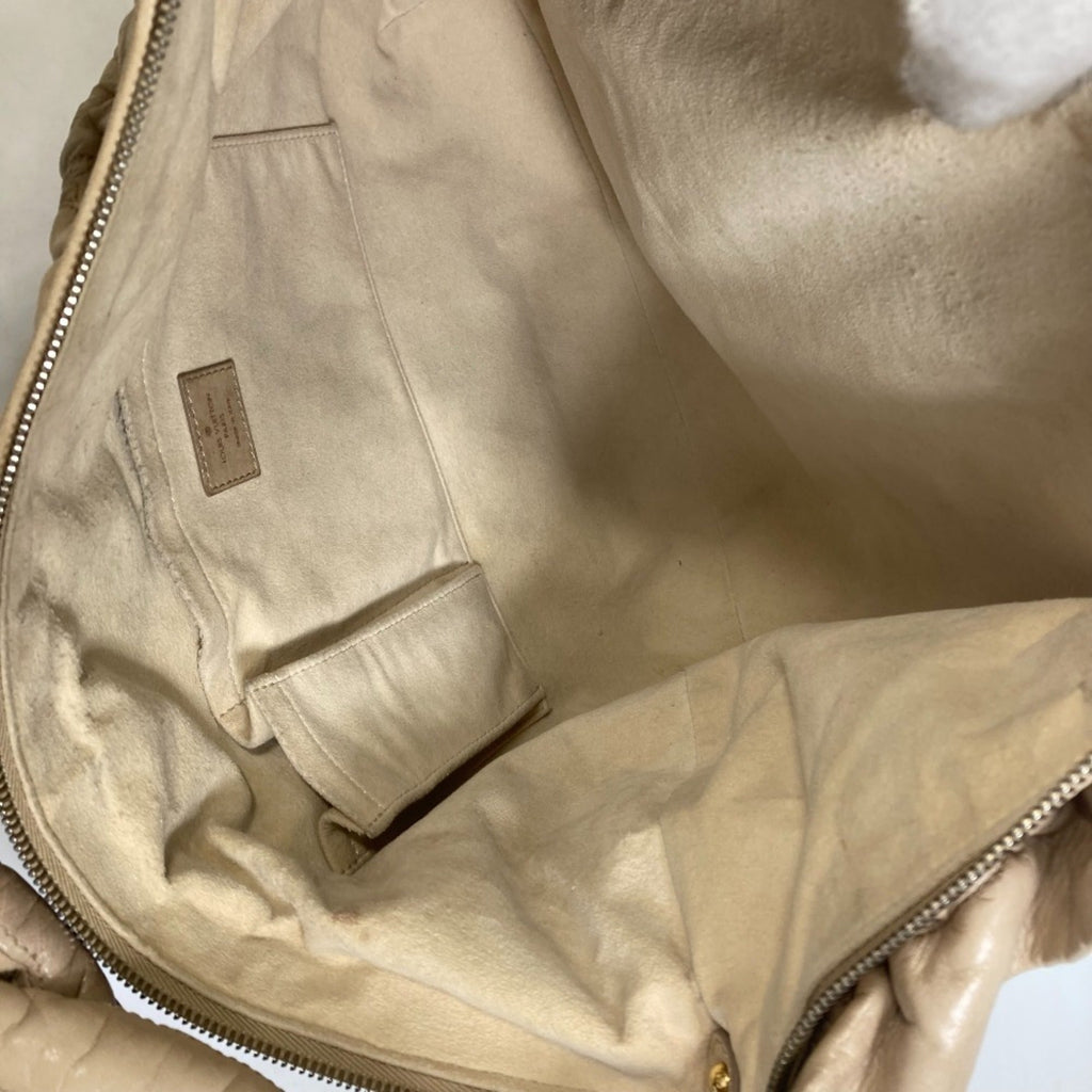 Louis Vuitton Monogram Olympe Beige Ecru Leather Shoulder Bag