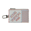 Louis Vuitton Blanc Multi-Color White Leather Coin Purse/Coin Case