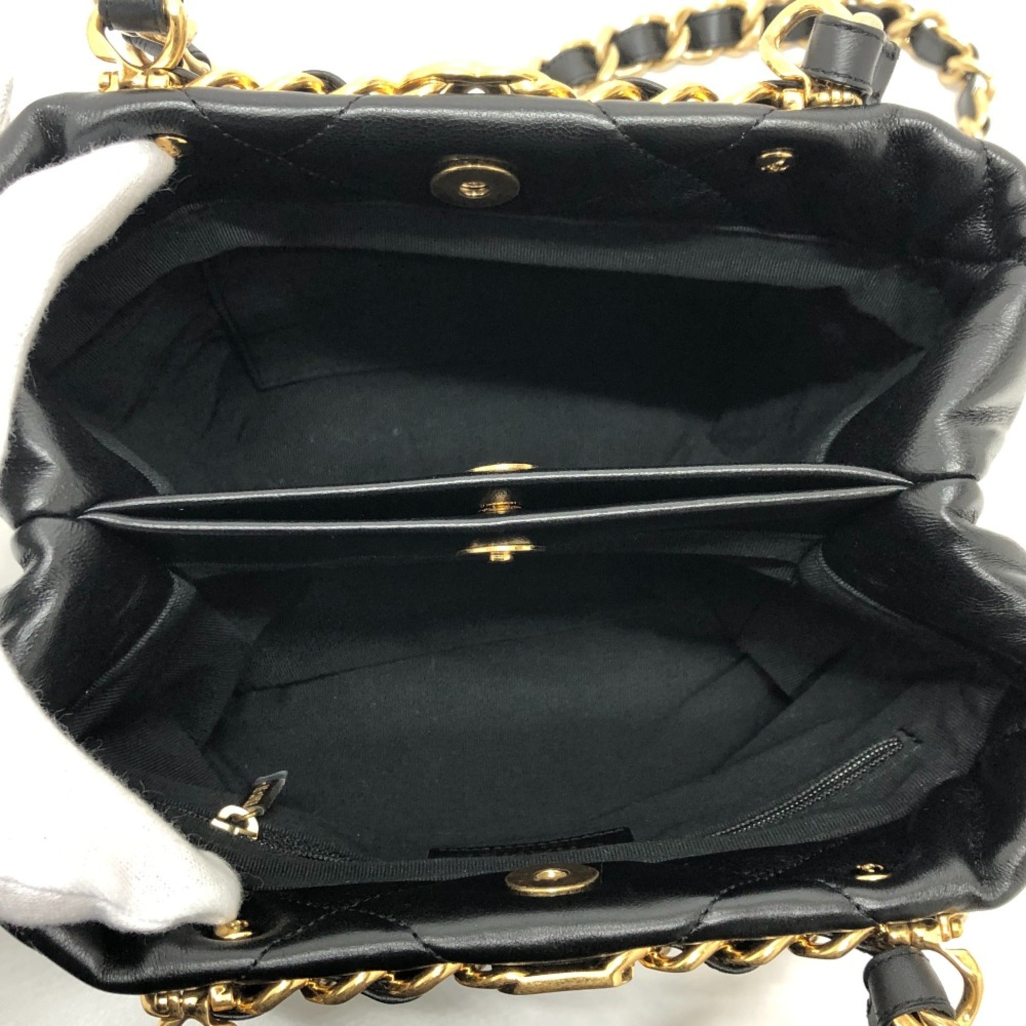 Chanel Black Leather Shoulder Bag