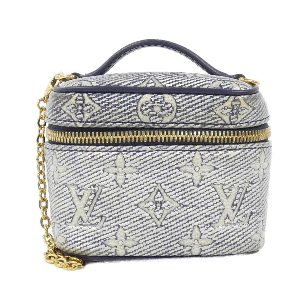 Louis Vuitton Dark Blue Light Blue Cotton Shoulder Bag