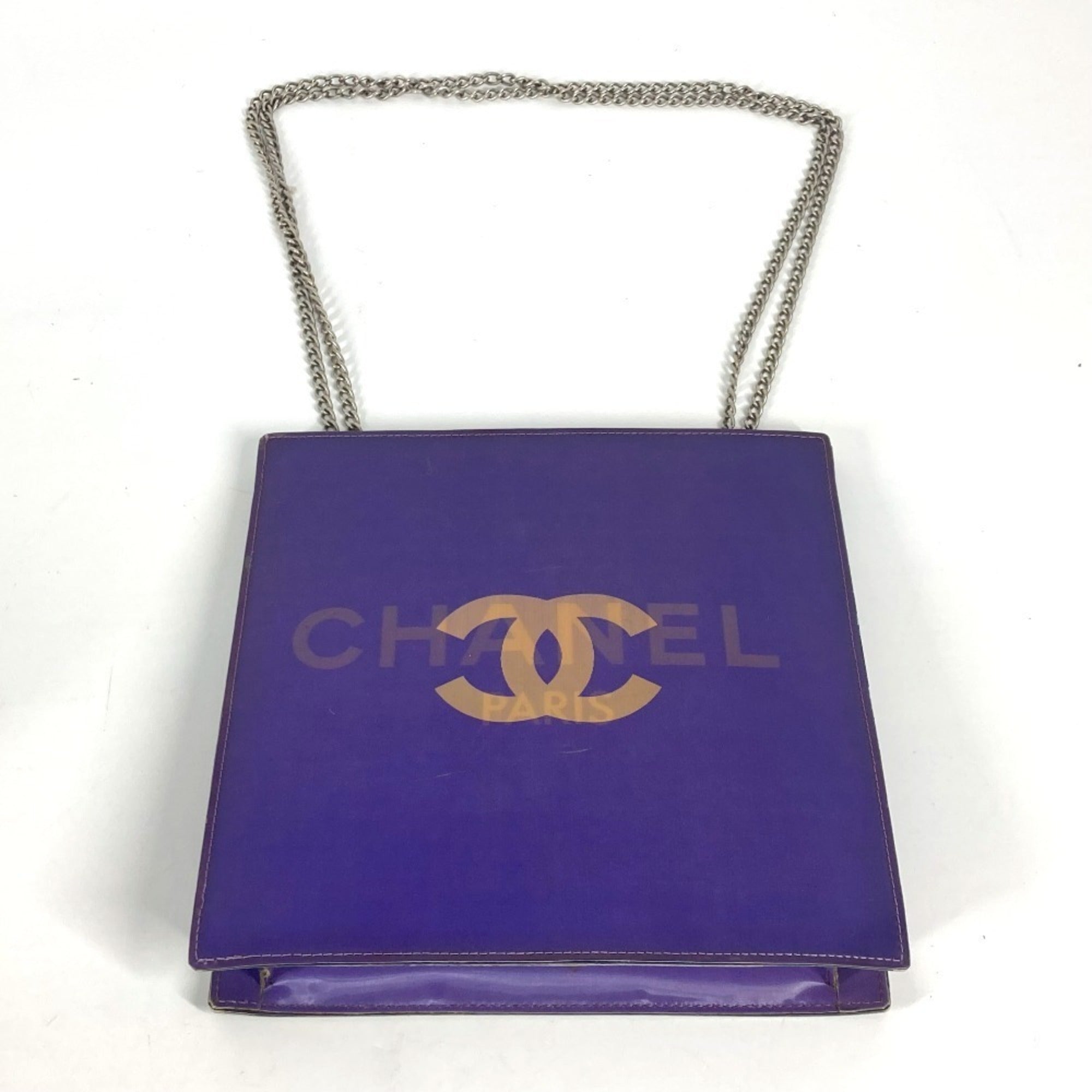 Chanel Purple Pvc Leather Shoulder Bag