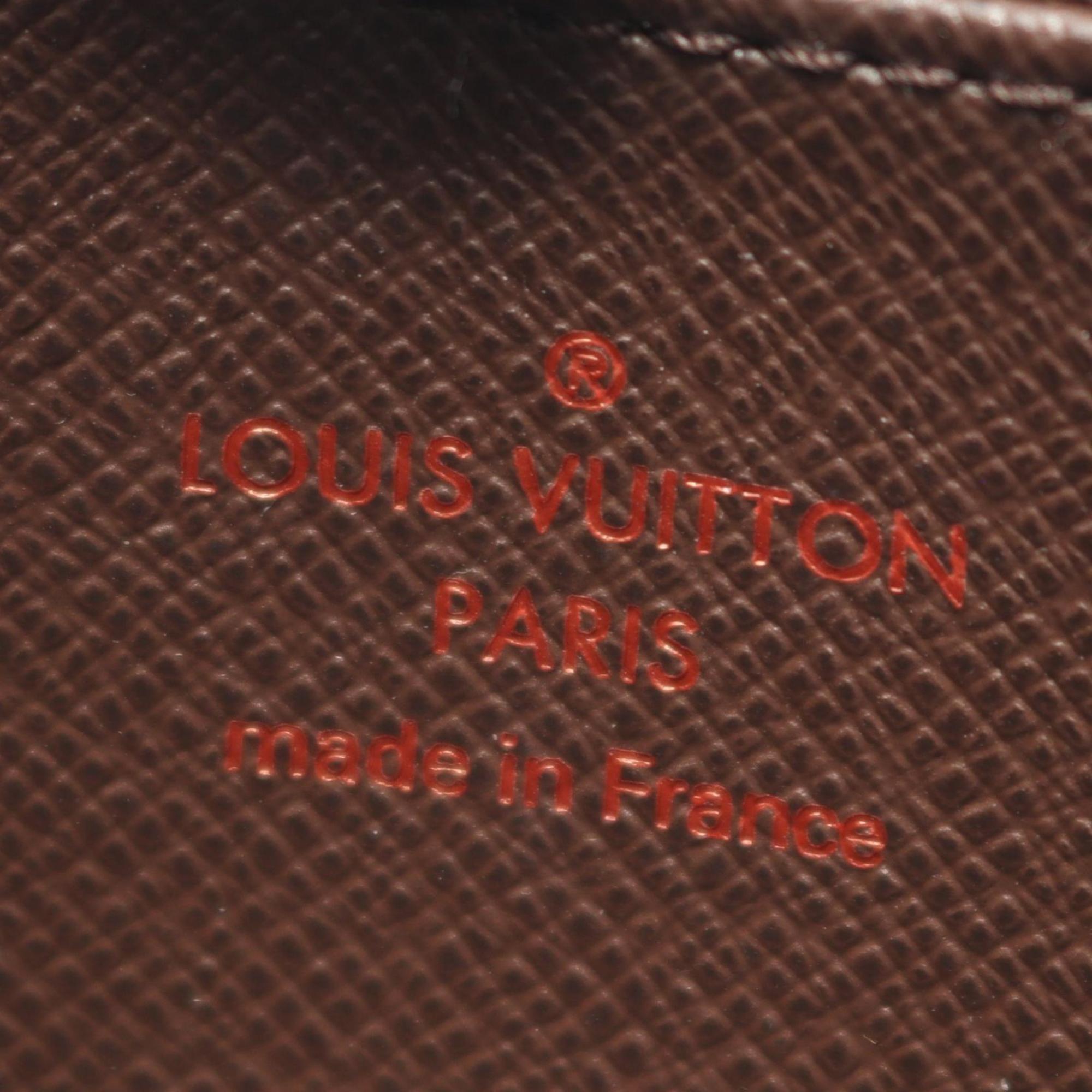 Louis Vuitton Brown Ebene Coated Canvas Coin Purse/Coin Case