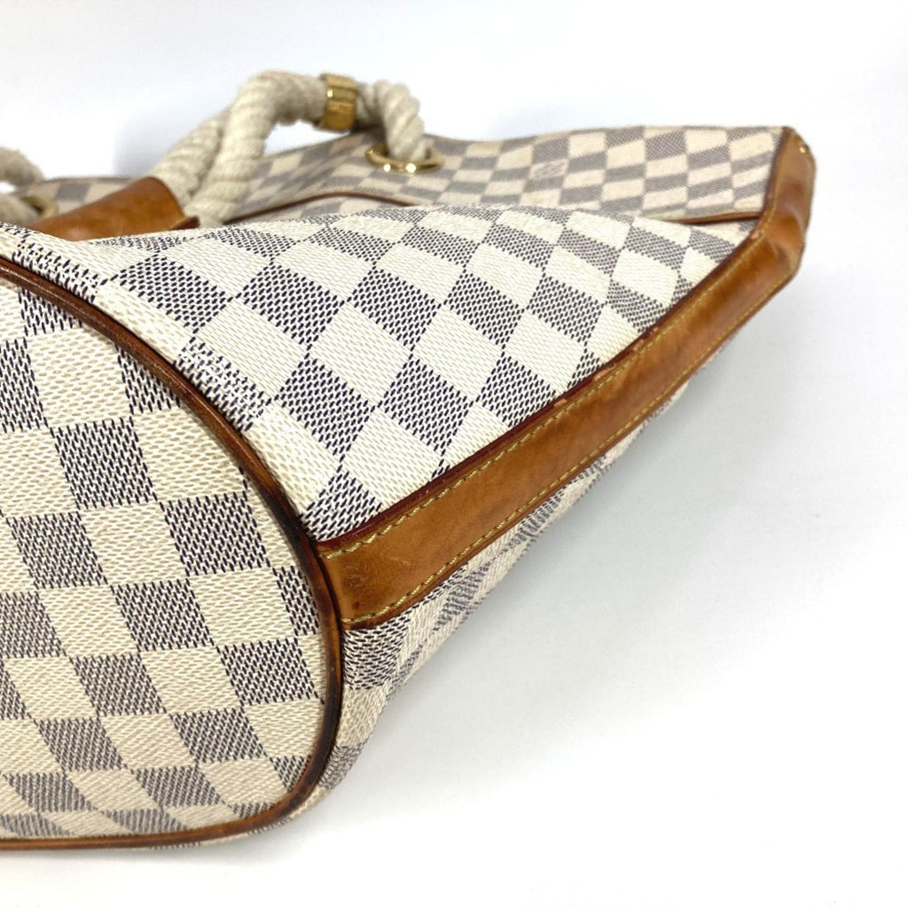 Louis Vuitton White Damier Azur Shoulder Bag Tote Bag