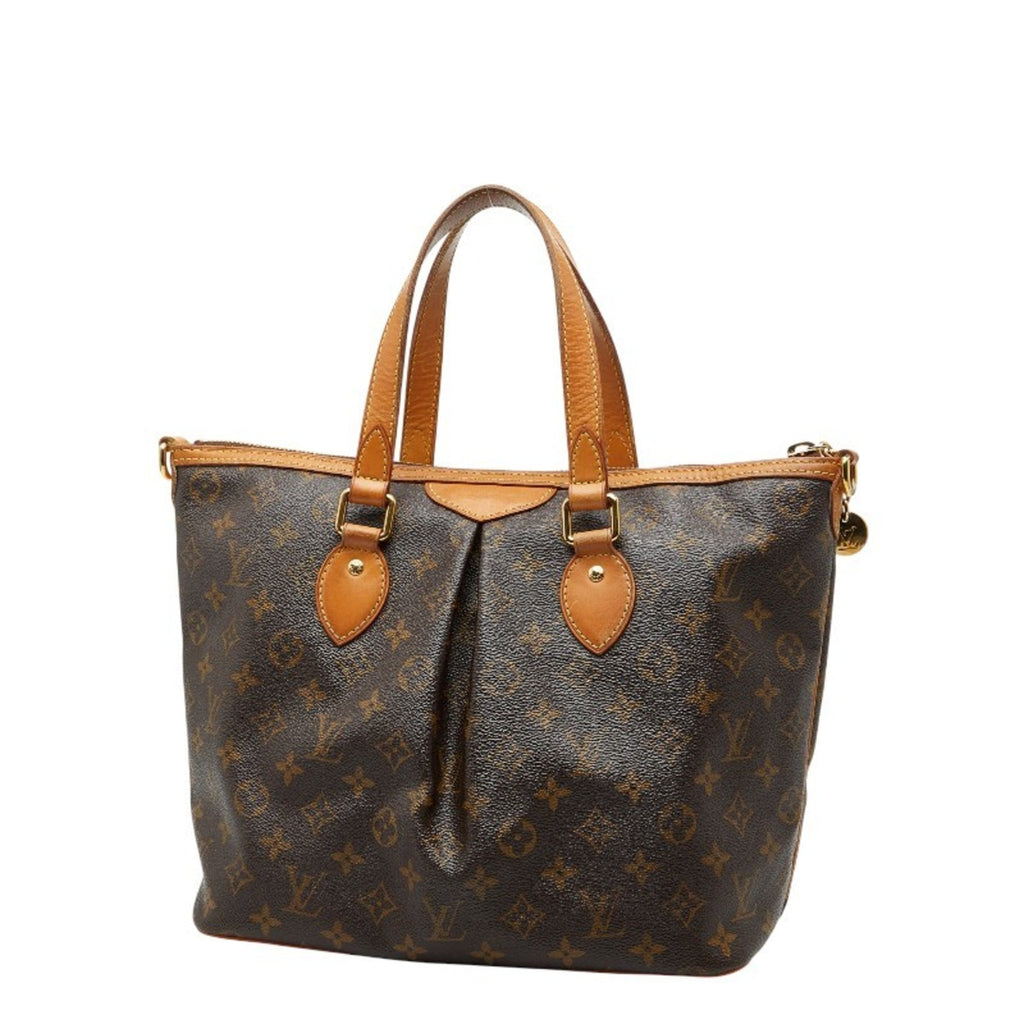 Louis Vuitton Brown Pvc Leather Handbag Shoulder Bag