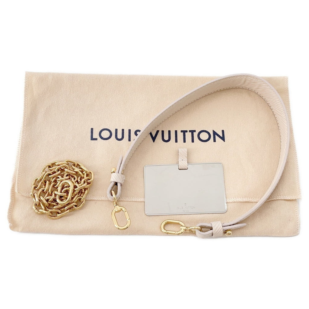 Louis Vuitton White Exotic Leather Handbag