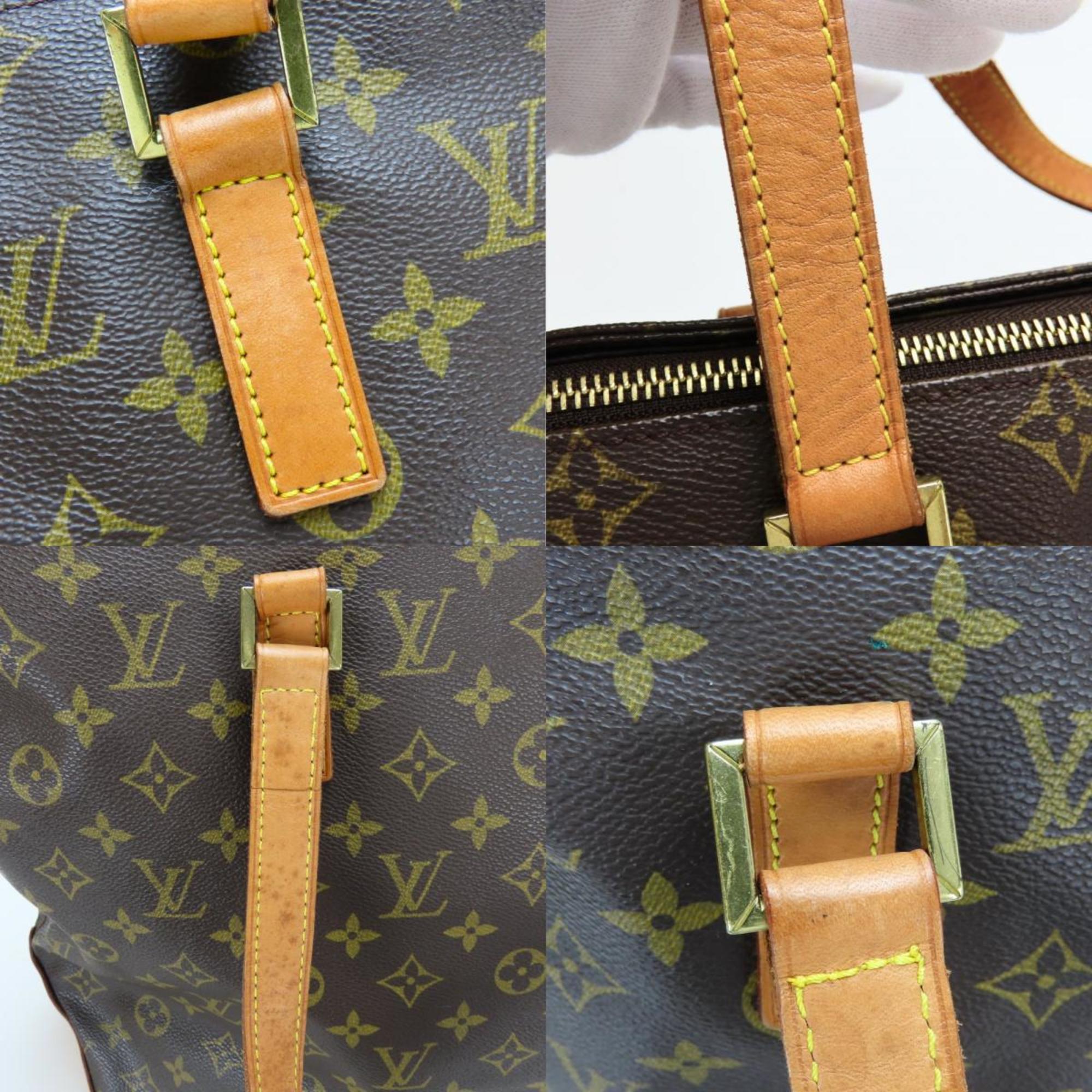 Louis Vuitton Brown Monogram Leather Tote Bag
