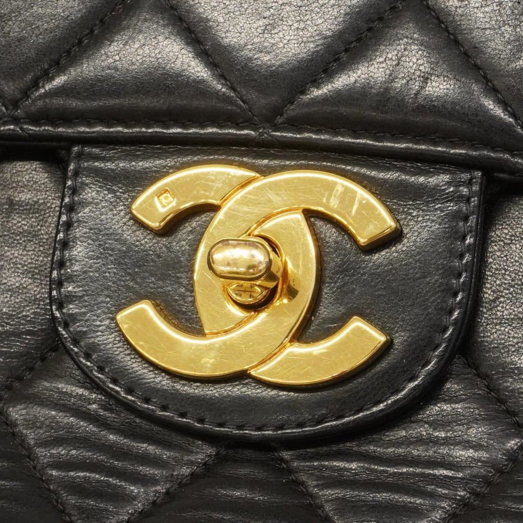 Chanel Black Leather Shoulder Bag