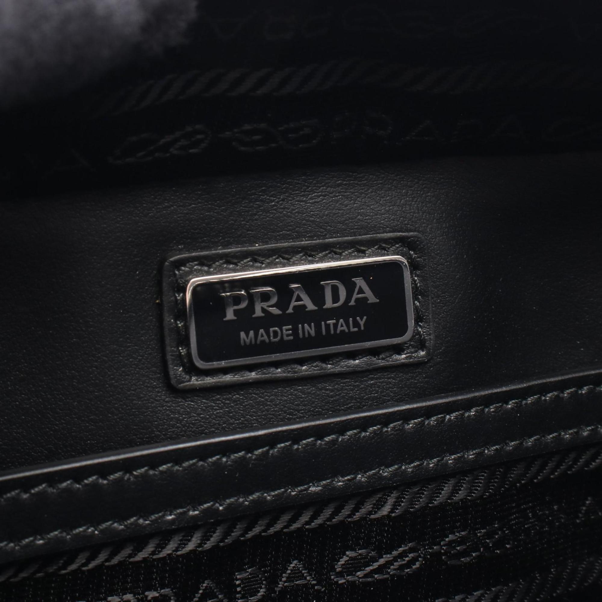 Prada Black Leather Shoulder Bag