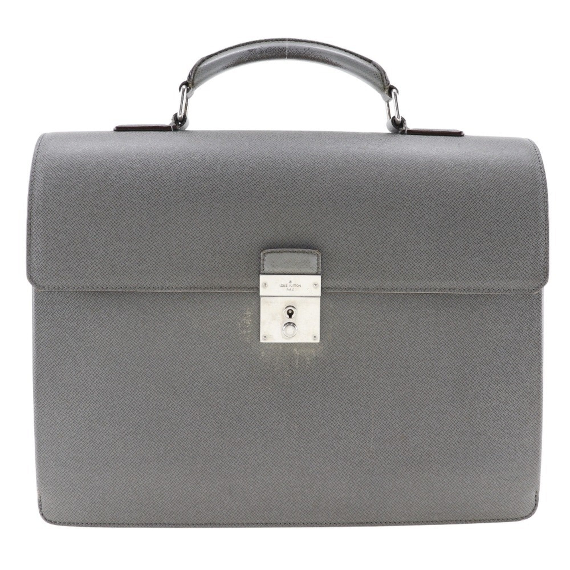 Louis Vuitton Glacier Gray Taiga Leather Briefcase