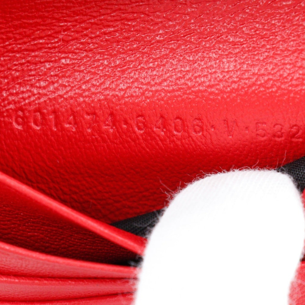 Balenciaga Red Color Leather Wallet (Bi-Fold)