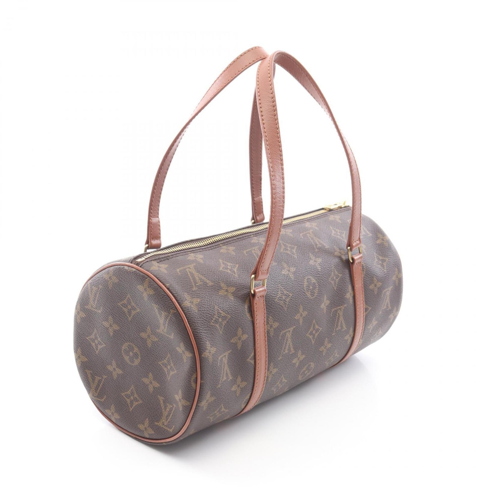 Louis Vuitton Brown Monogram Coated Canvas Leather Handbag