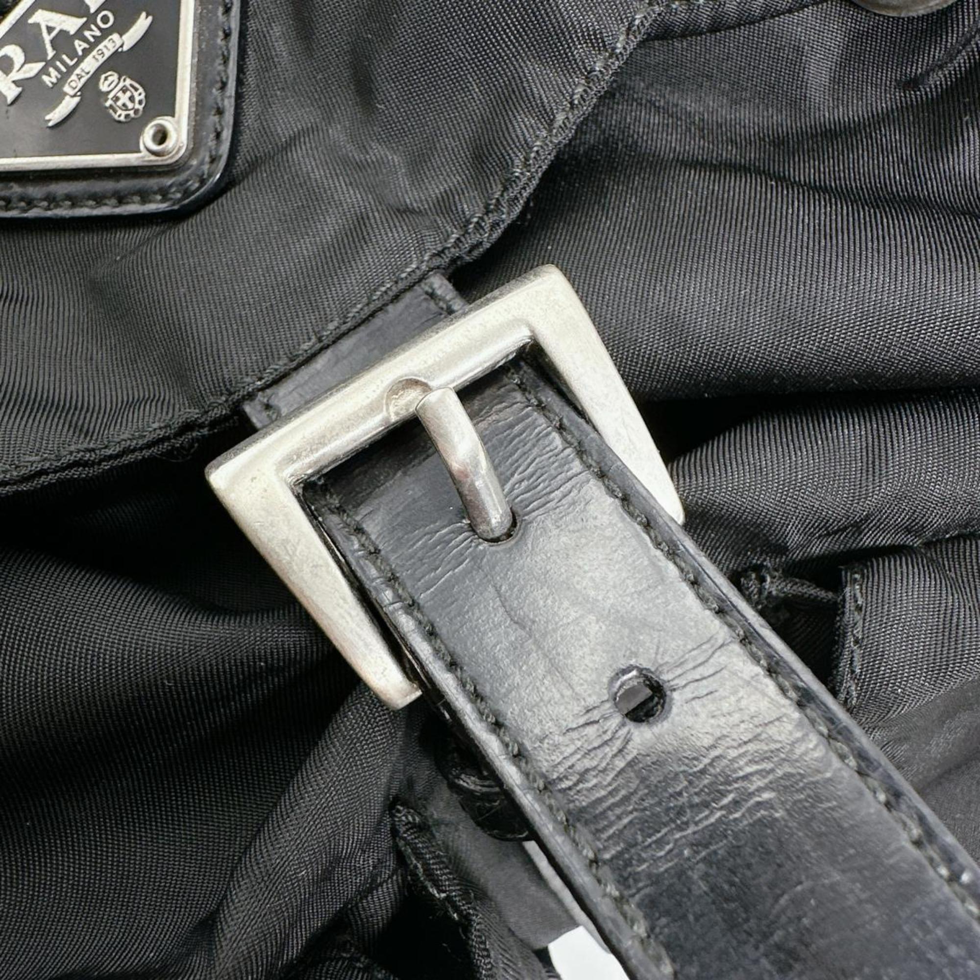 Prada Black Nylon Backpack