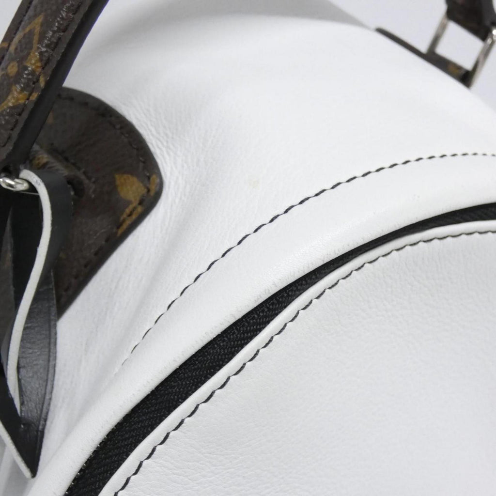 Louis Vuitton Blanc Multi-Color White Leather Backpack