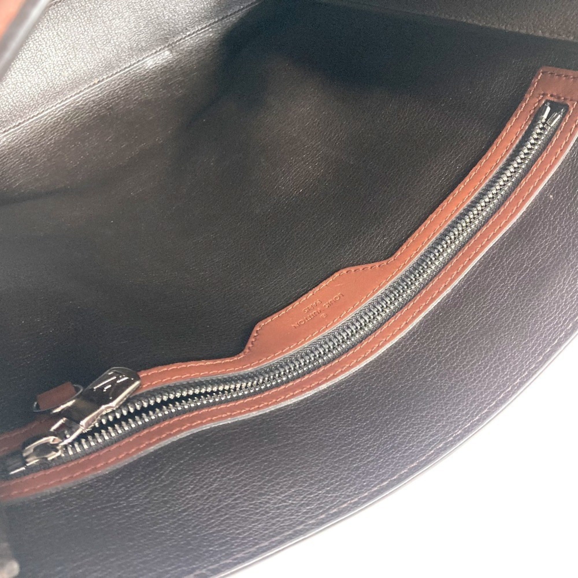 Louis Vuitton Brown Nomade Leather Briefcase Handbag Tote Bag