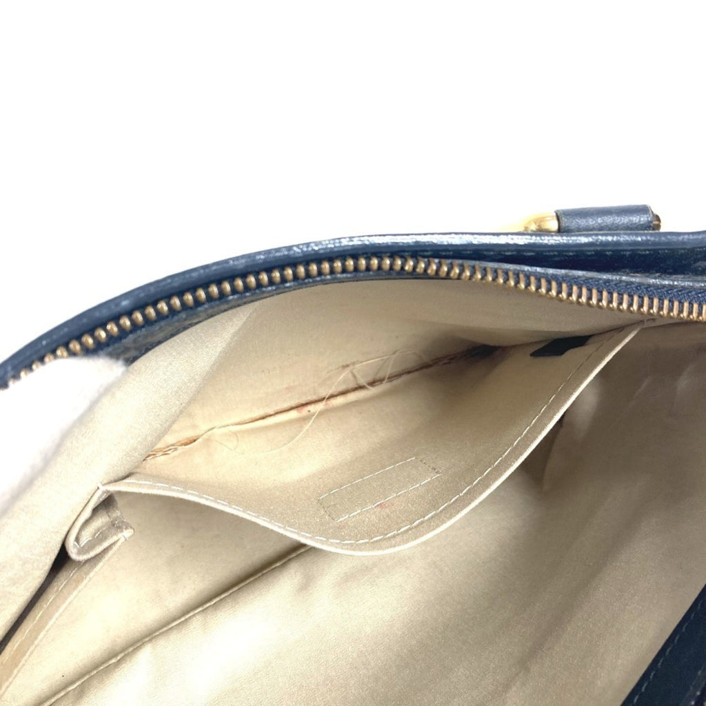 Louis Vuitton Navy Monogram Mini Canvas Leather Handbag Shoulder Bag Tote Bag