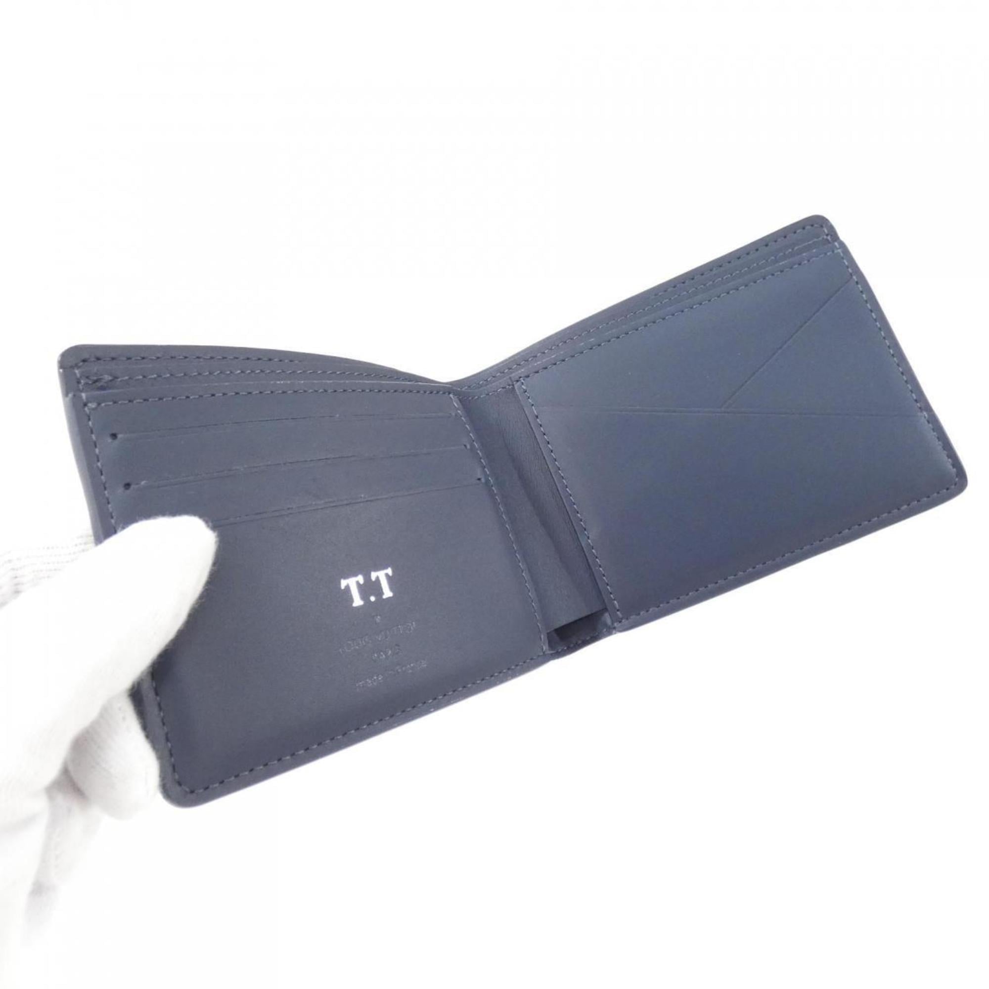 Louis Vuitton Blue Navy Leather Wallet