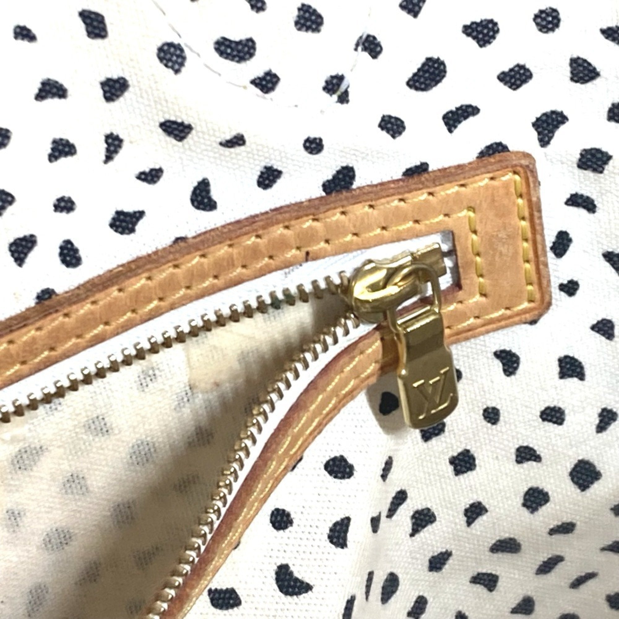 Louis Vuitton Brown Monogram White Monogram Shoulder Bag Tote Bag