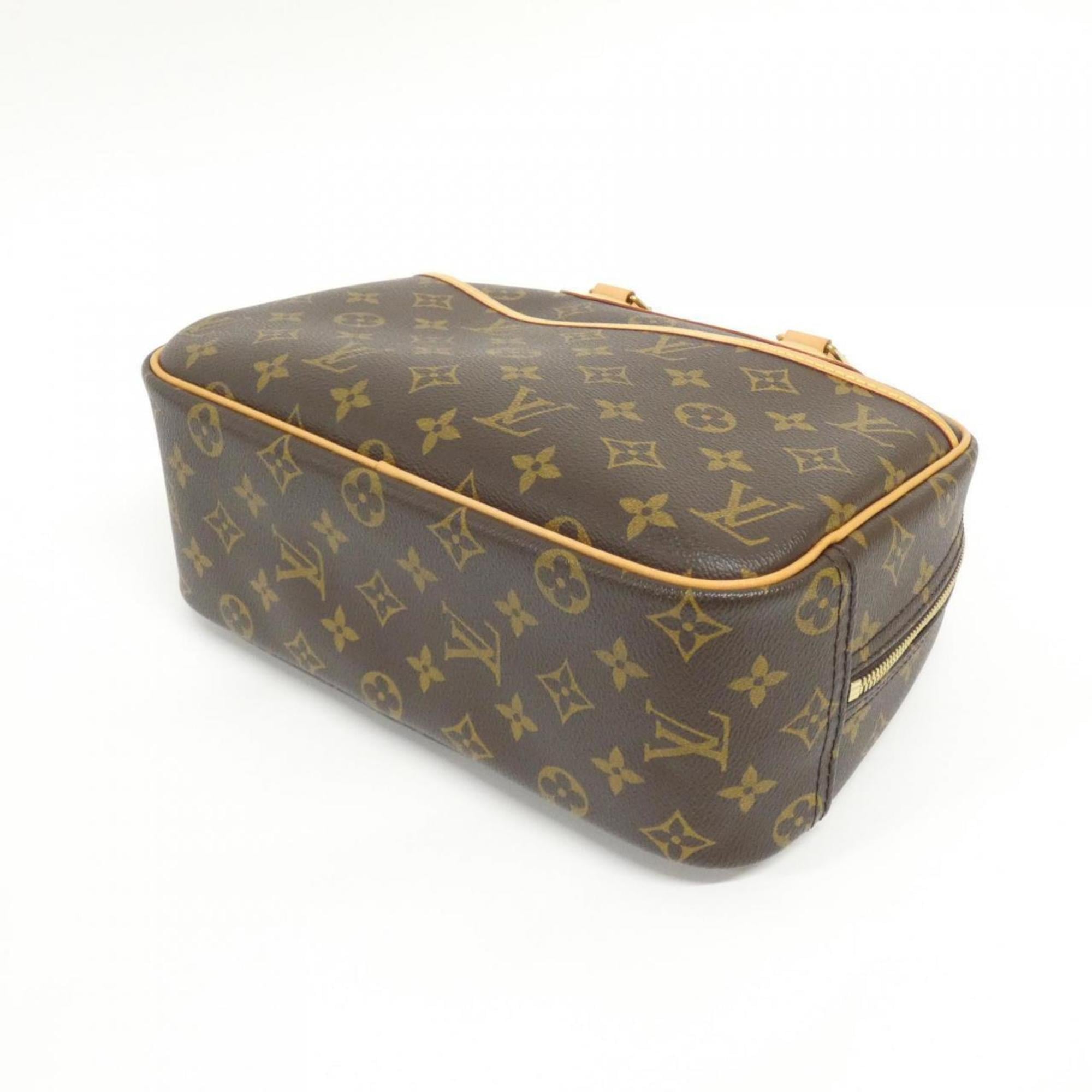 Louis Vuitton Brown Coated Canvas Handbag