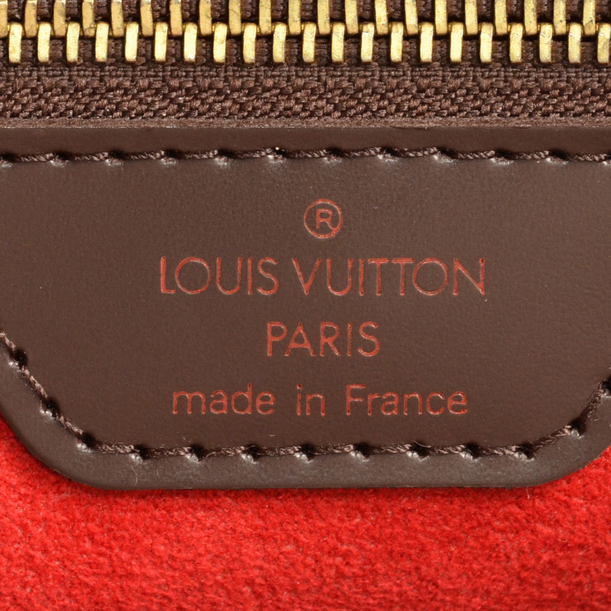Louis Vuitton Damier Canvas Ebene Damier Canvas Handbag Tote Bag