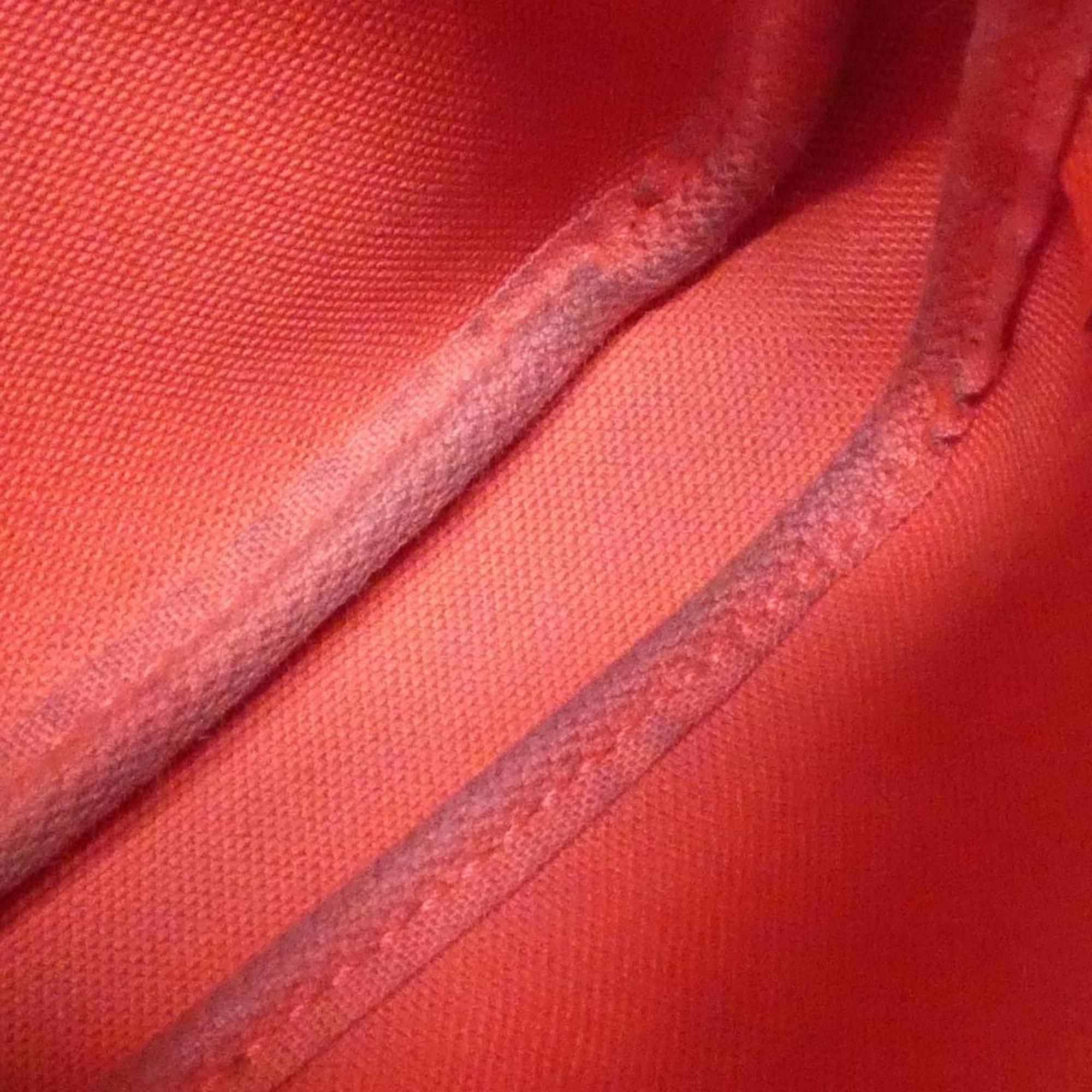 Louis Vuitton Marron Coated Canvas Pochette Pouch