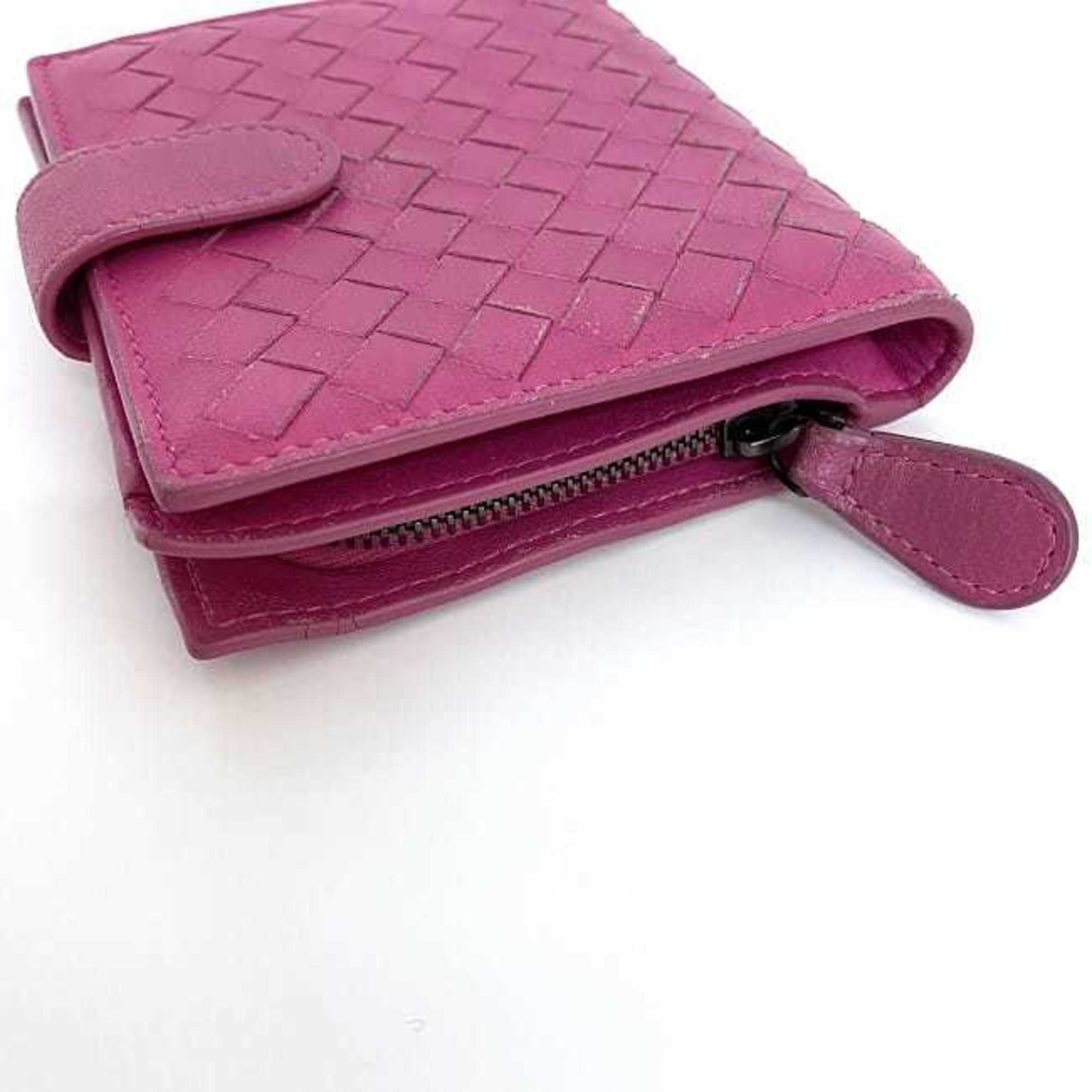 Bottega Veneta Pink Leather Wallet (Bi-Fold)