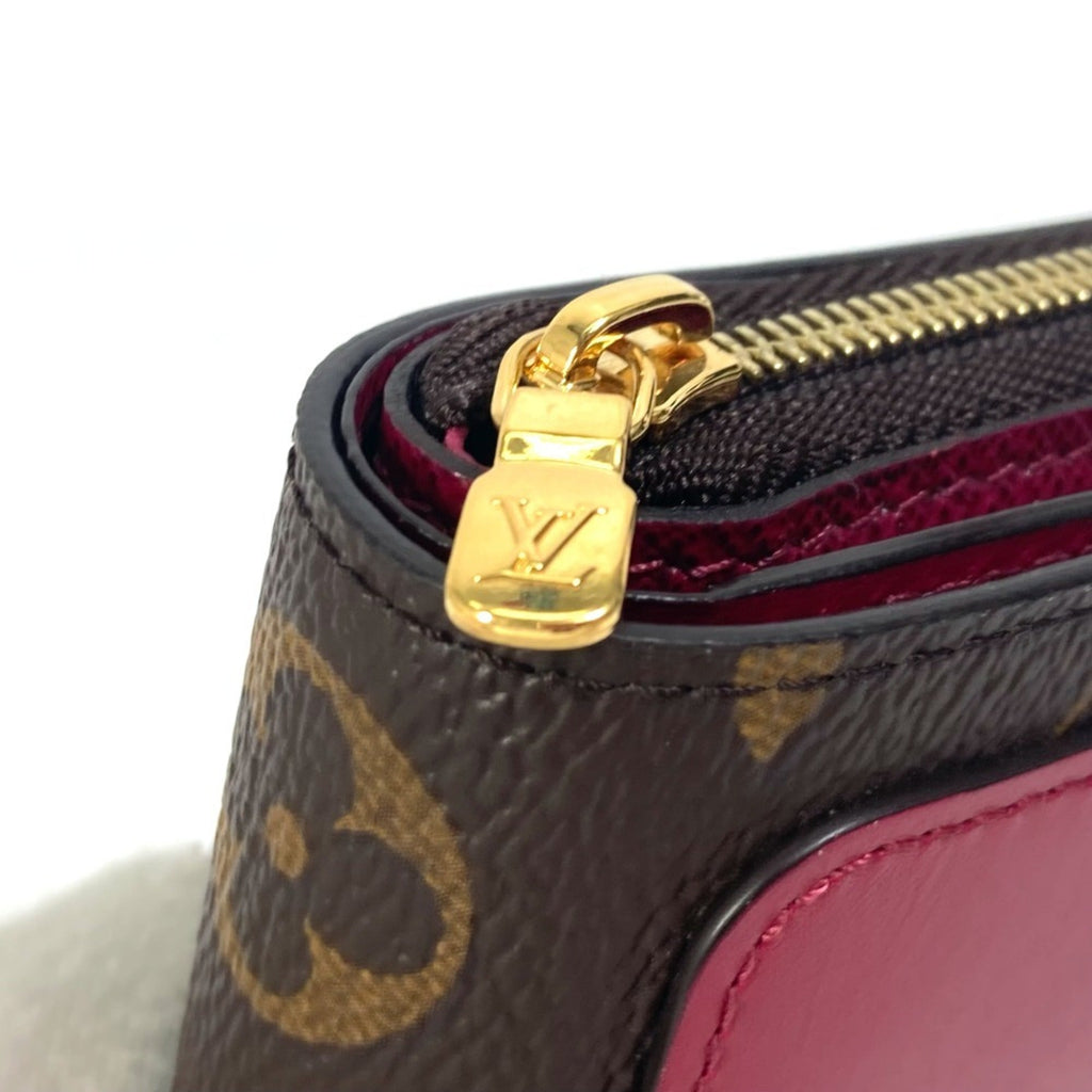Louis Vuitton Monogram Brown Fuchsia Monogram Wallet