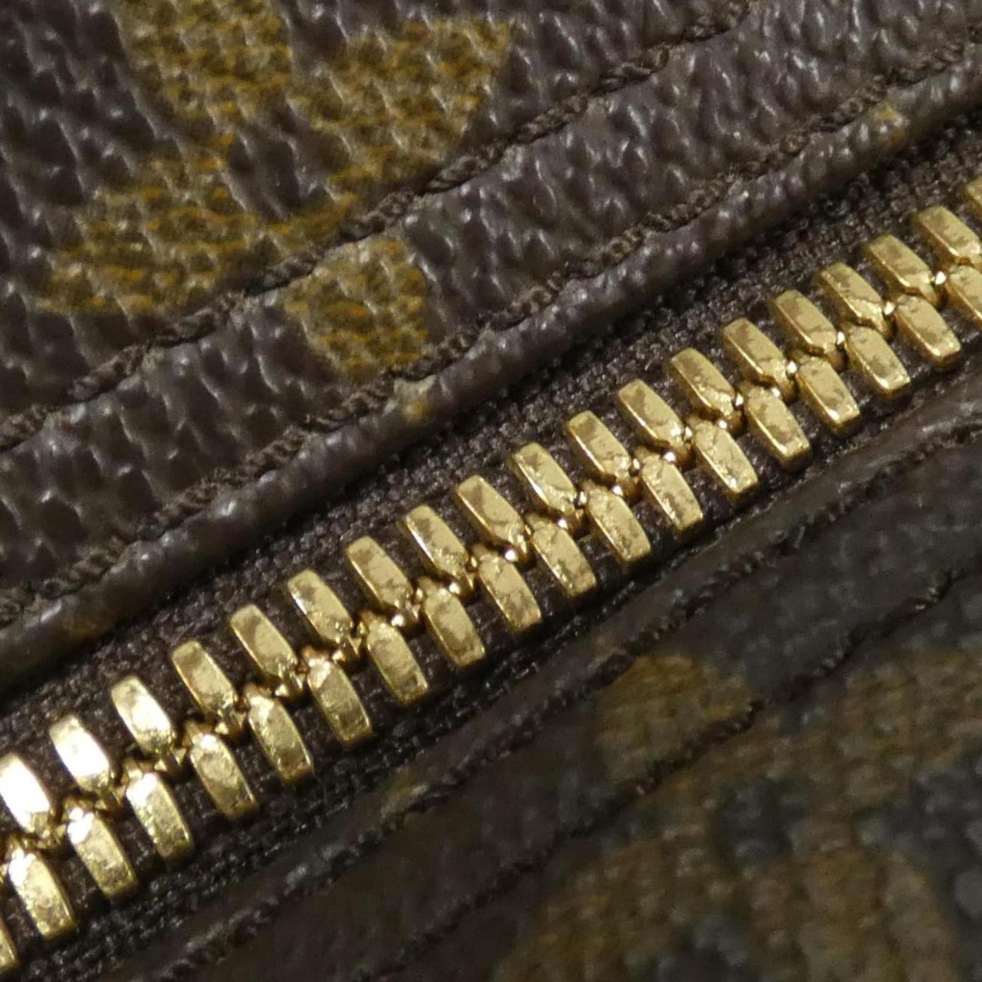 Louis Vuitton Brown Coated Canvas Handbag