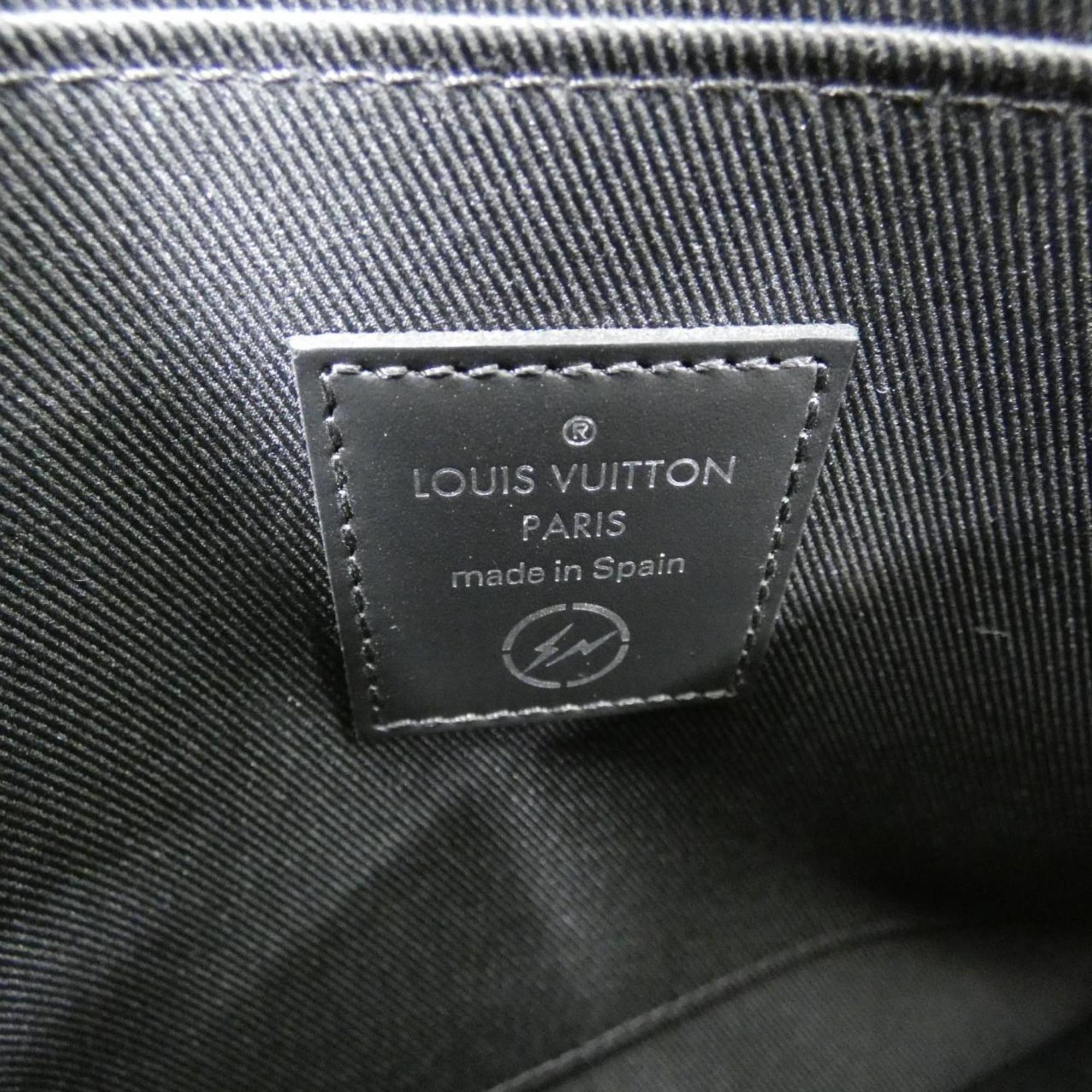 Louis Vuitton Black Coated Canvas Pouch