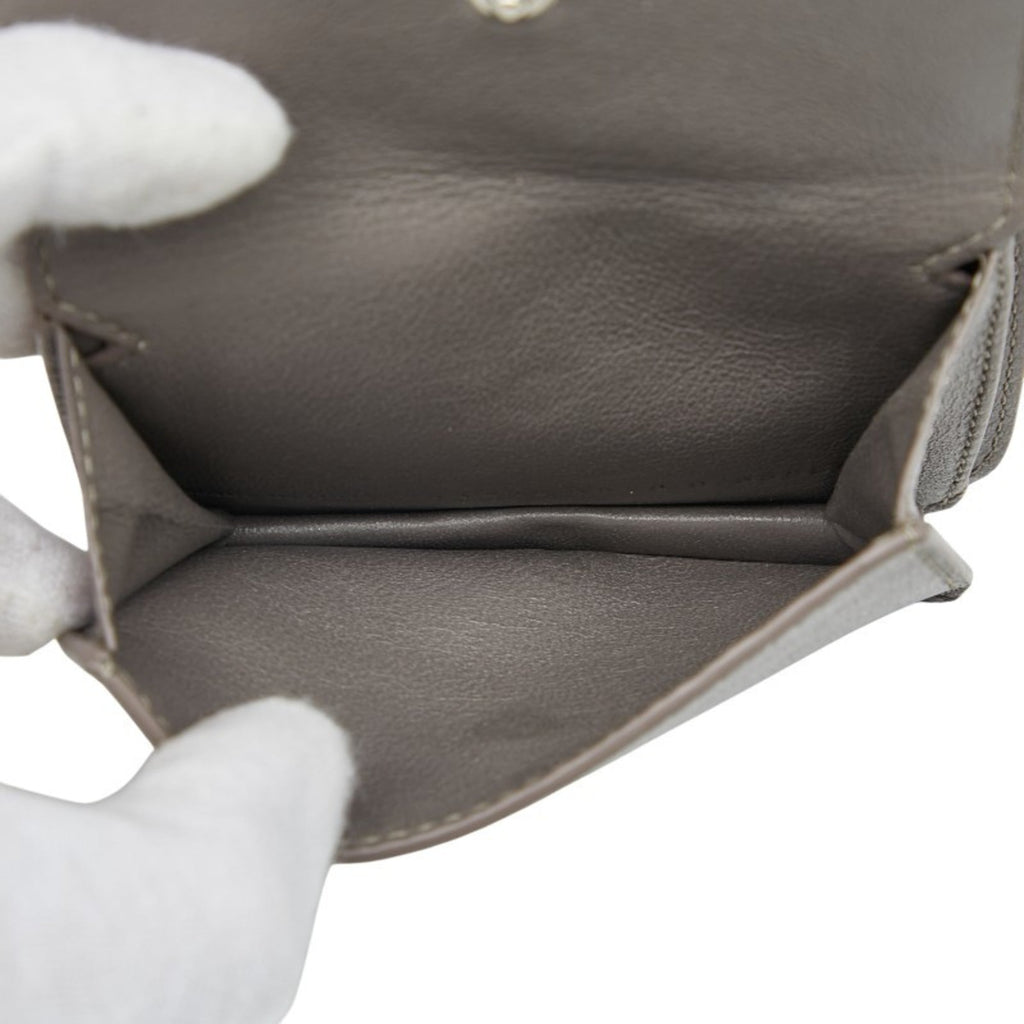Balenciaga Gray Leather Wallet (Bi-Fold)