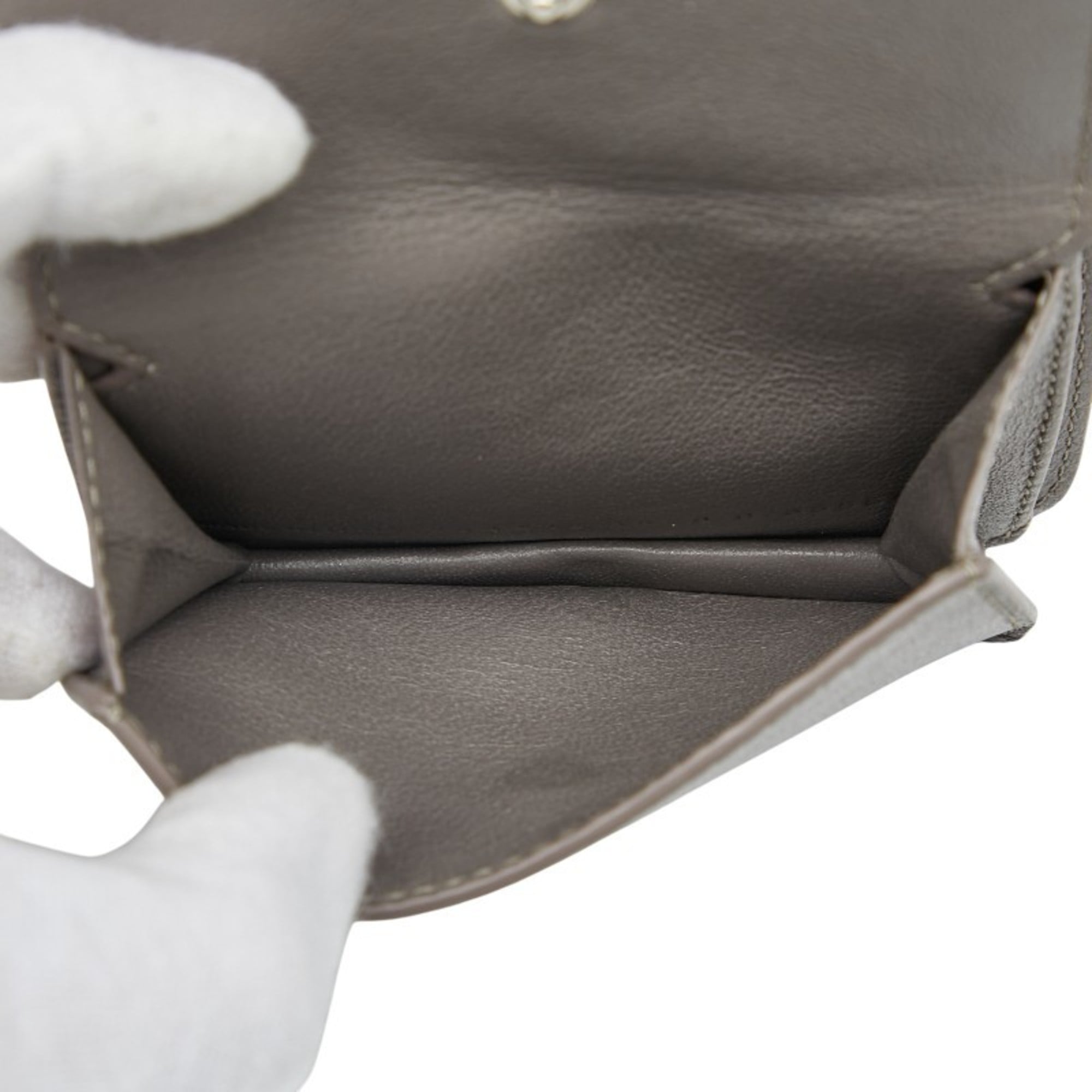 Balenciaga Gray Leather Wallet (Bi-Fold)