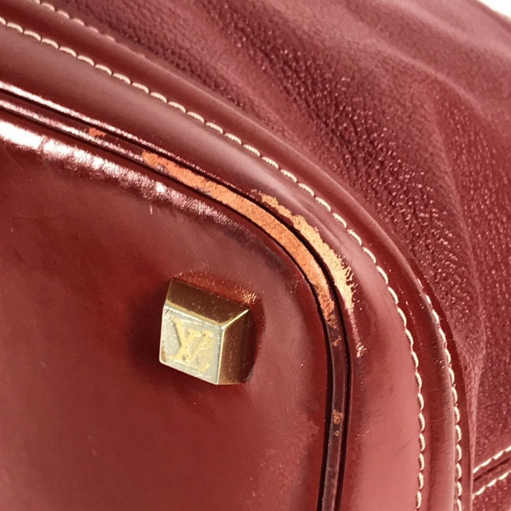 Louis Vuitton Red Color Tanami Suhali Leather Handbag Tote Bag