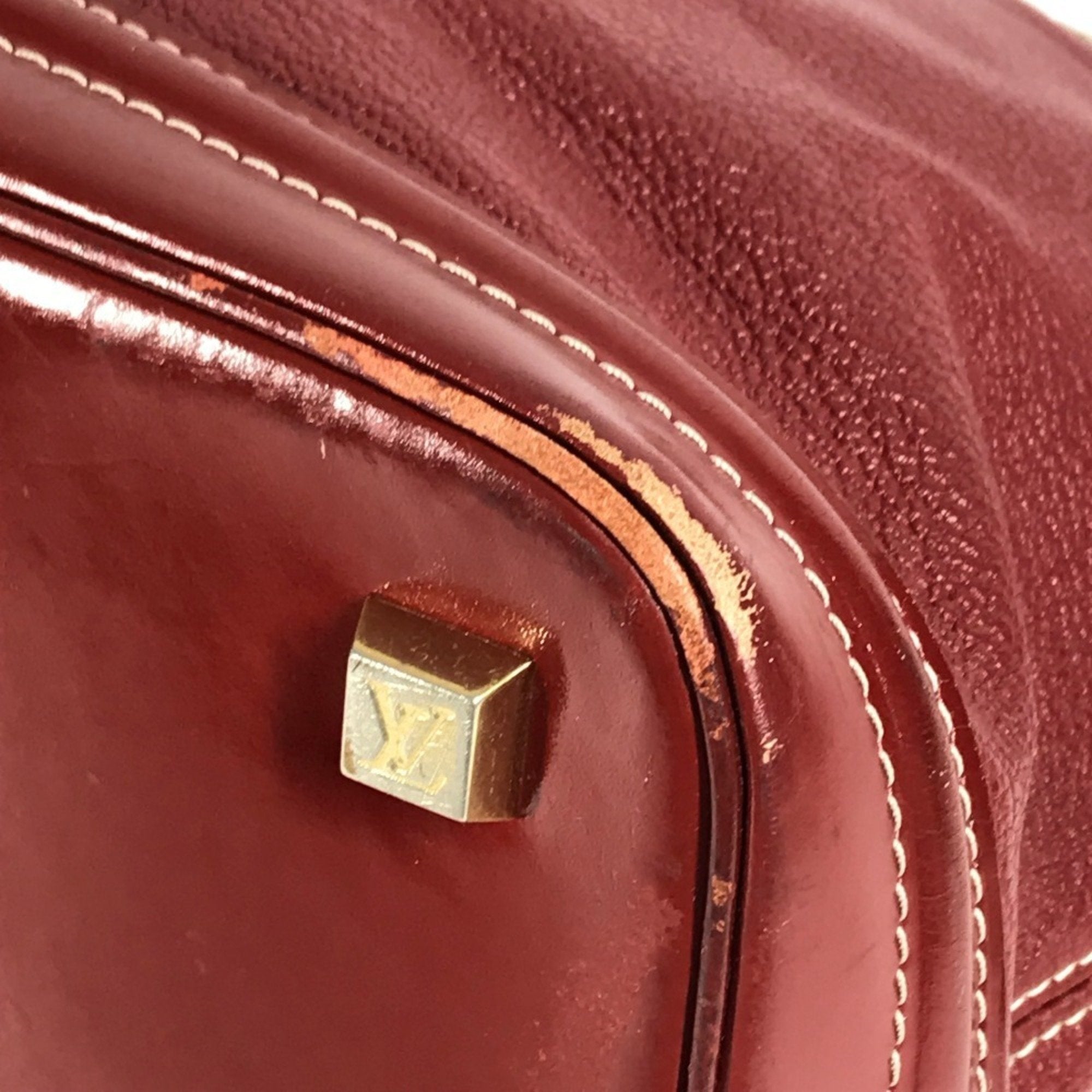 Louis Vuitton Red Color Tanami Suhali Leather Handbag Tote Bag