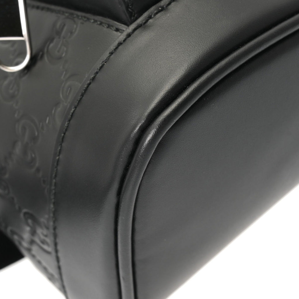 Gucci Black Leather Nylon Backpack (Pre-Owned)