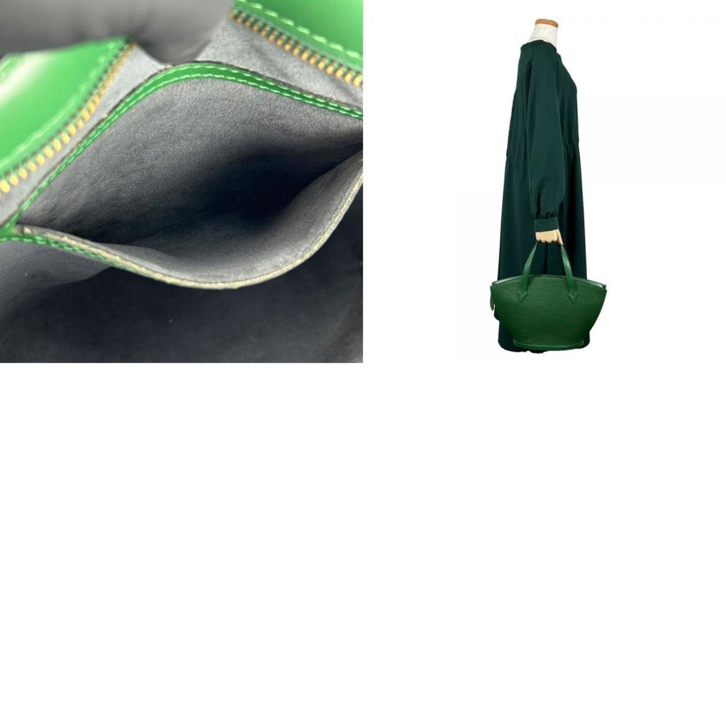 Louis Vuitton Borneo Green Epi Leather Handbag