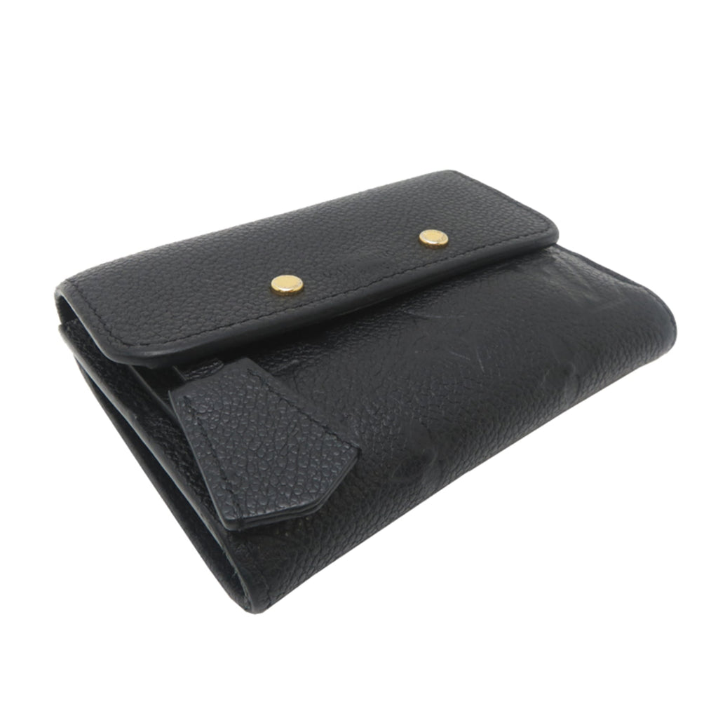 Louis Vuitton Black Noir Monogram Empreinte Wallet (Tri-Fold)
