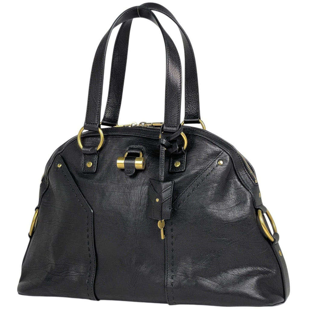 Yves Saint Laurent Muse Black Leather Handbag (Pre-Owned)