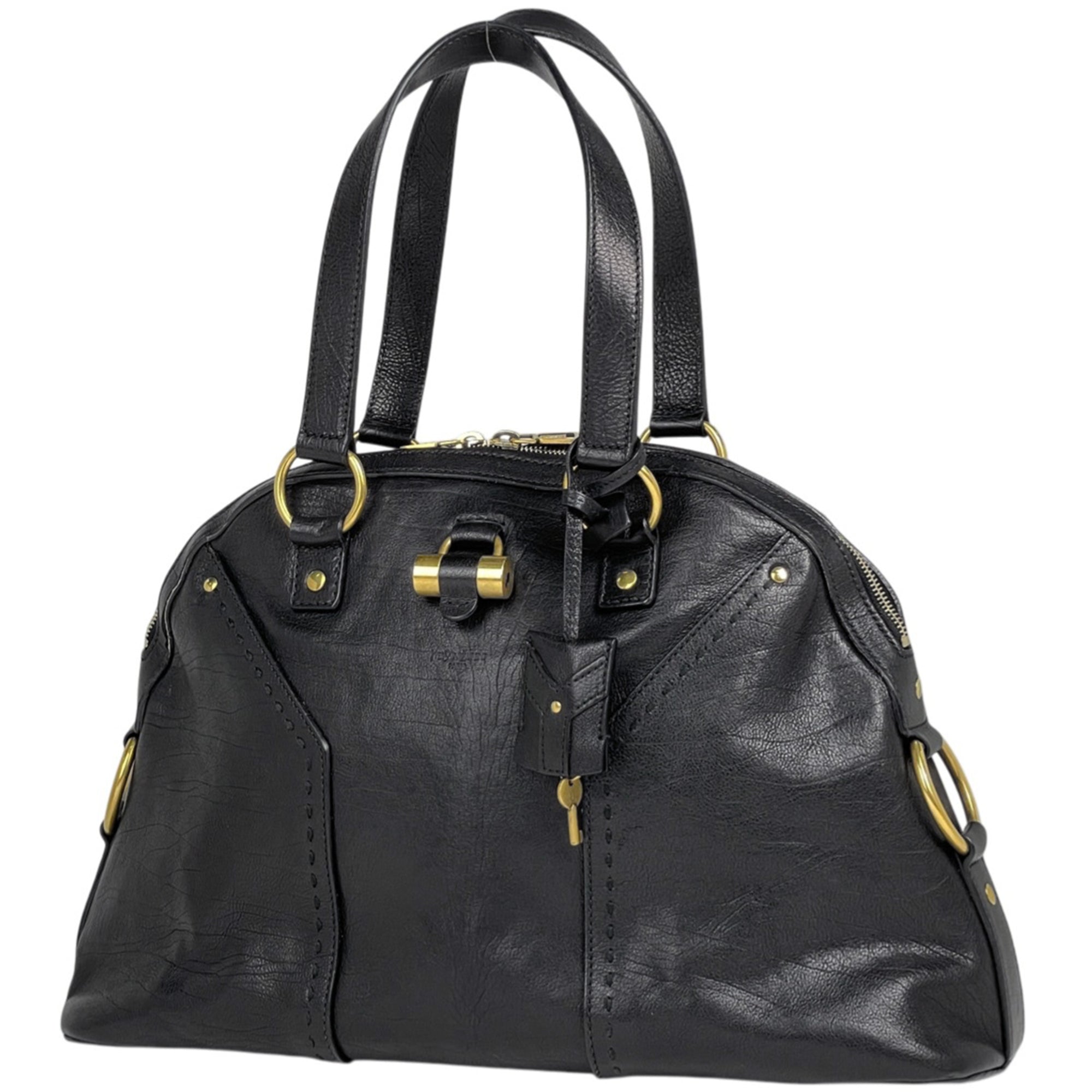 Yves Saint Laurent Muse Black Leather Handbag (Pre-Owned)
