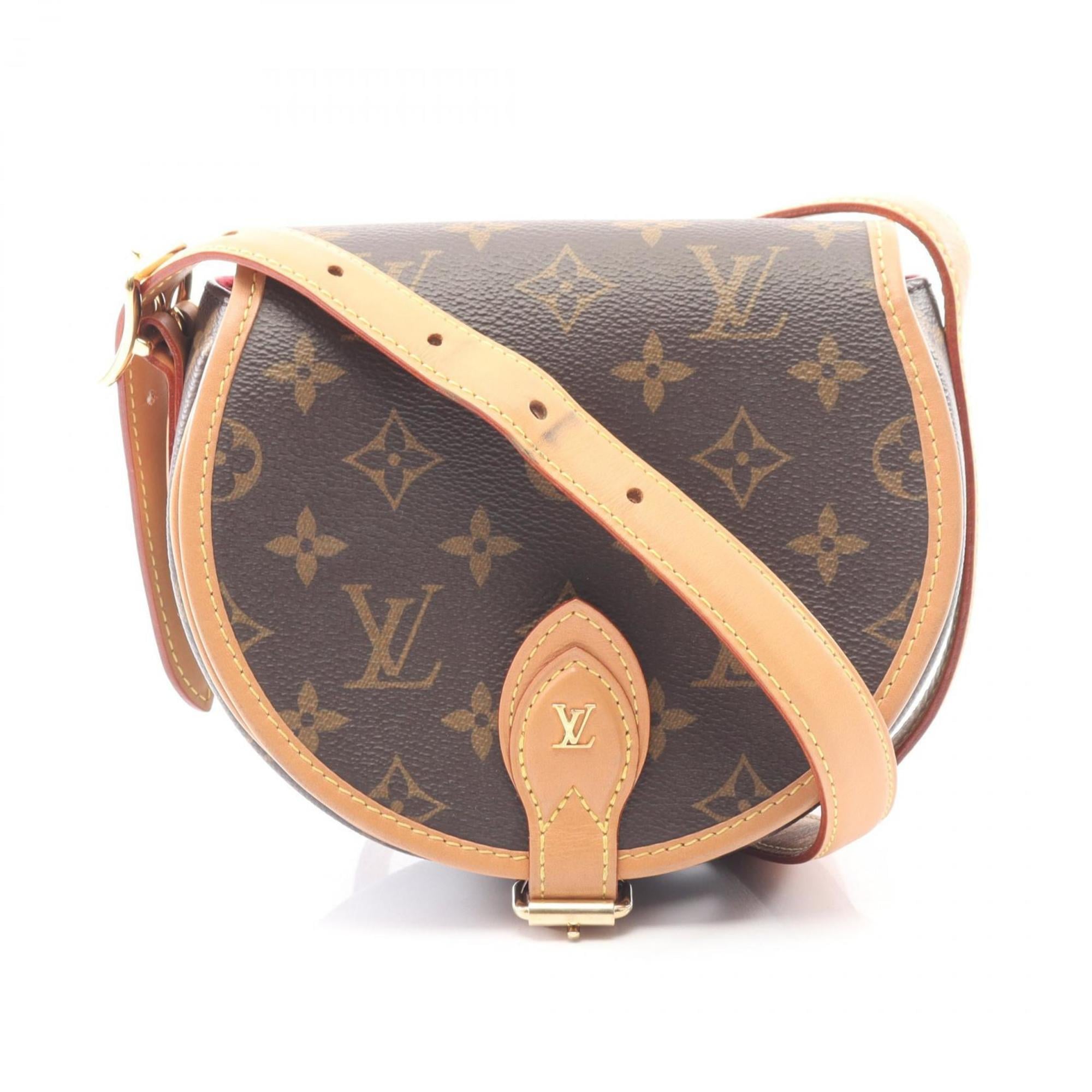 Louis Vuitton Brown Monogram Coated Canvas Leather Shoulder Bag