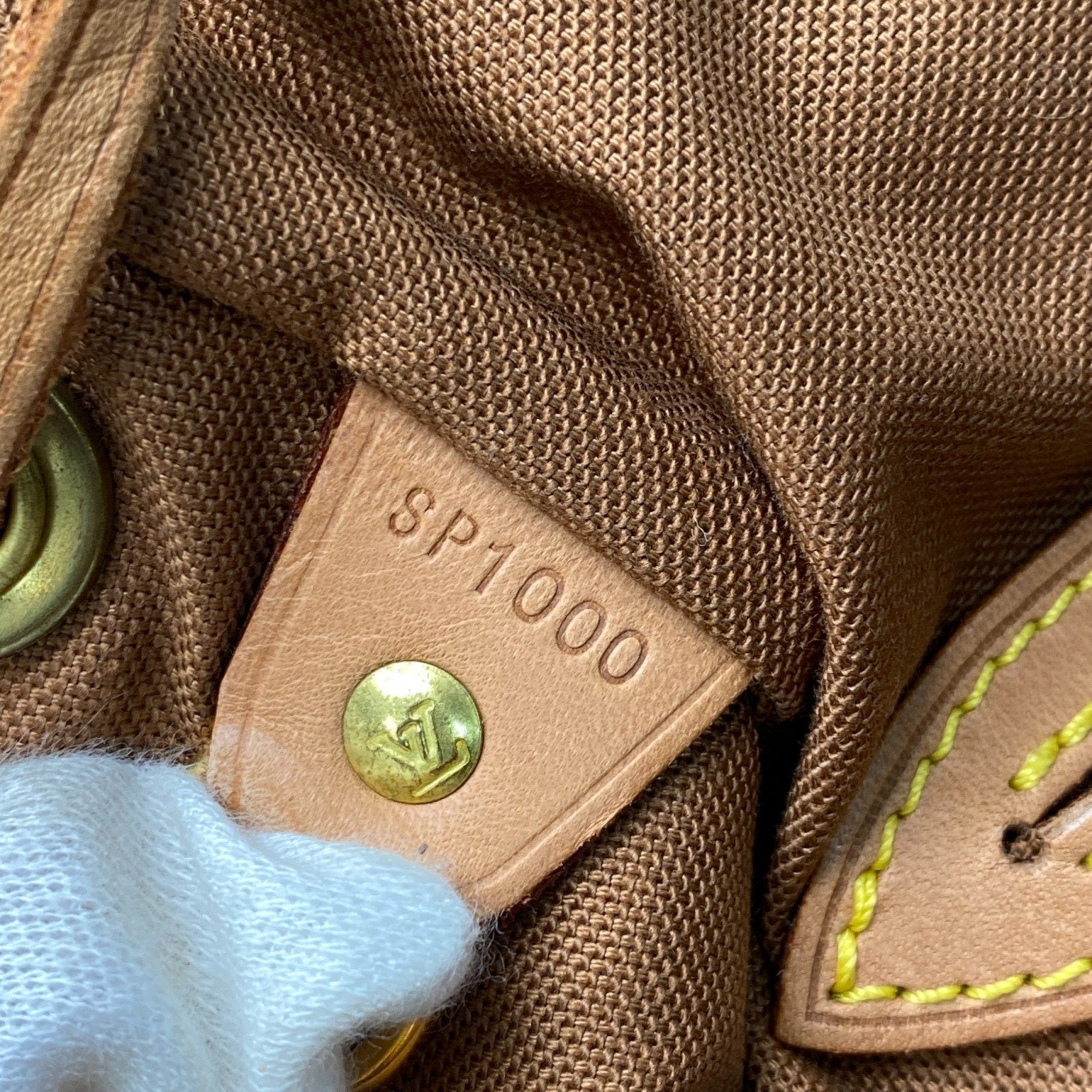 Louis Vuitton Brown Pvc Leather Backpack
