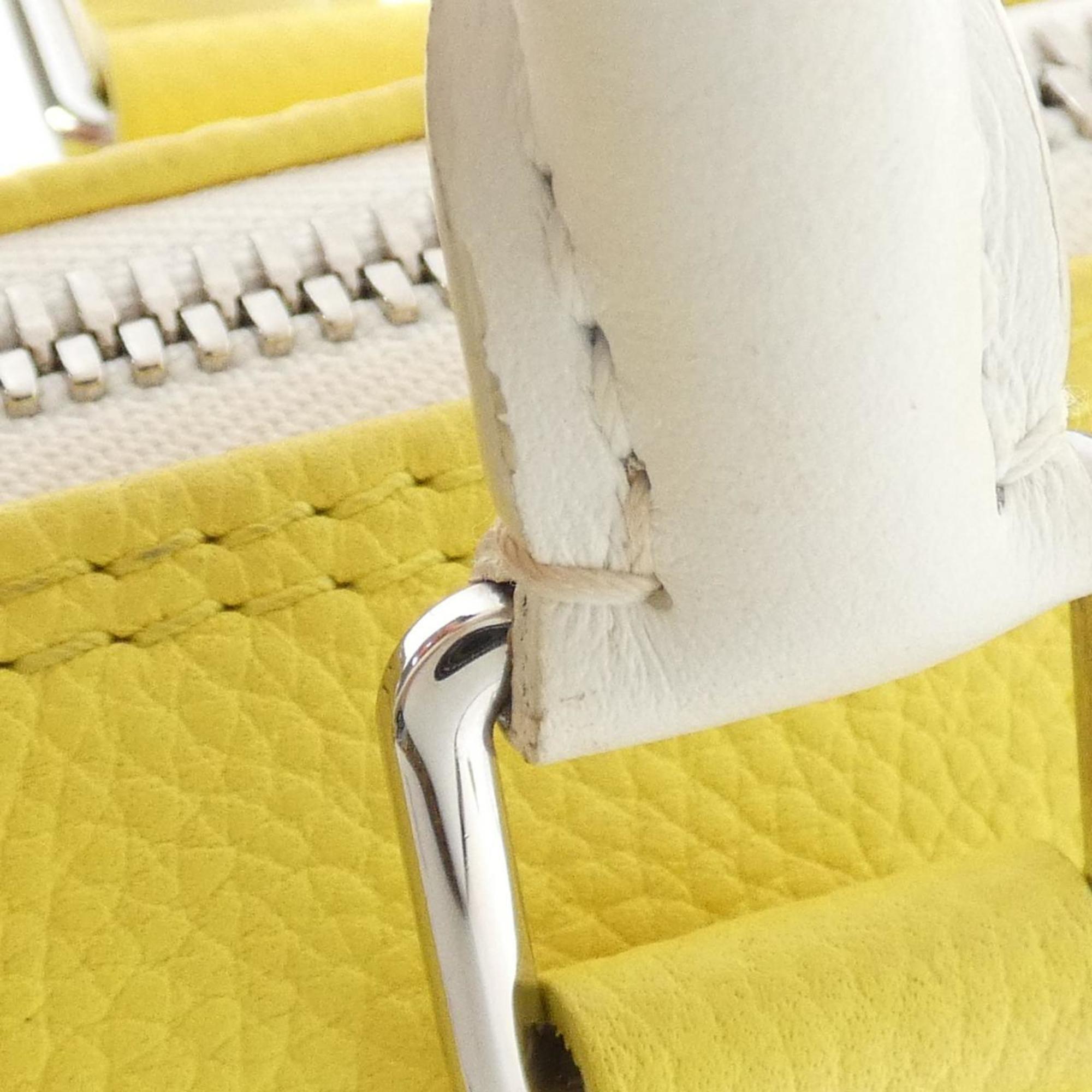 Louis Vuitton Jaune Leather Boston Bag