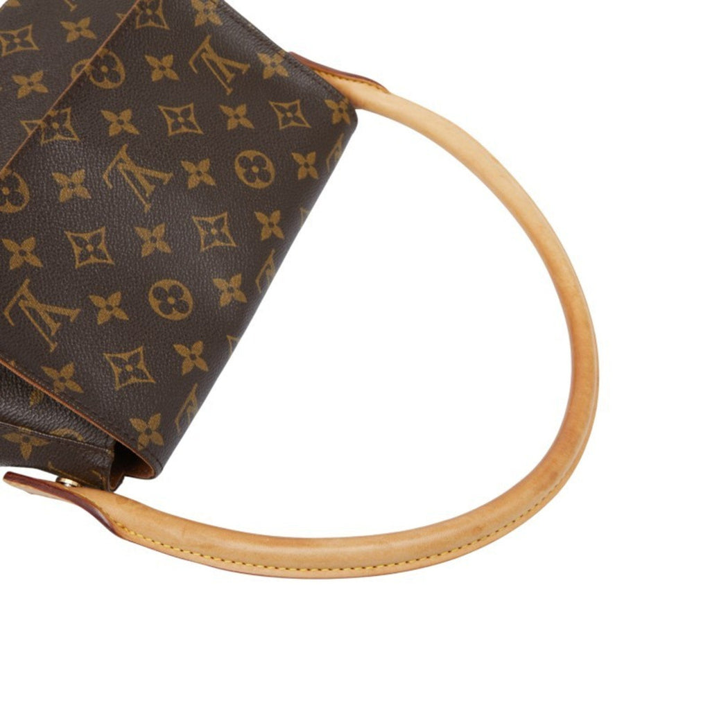 Louis Vuitton Brown Pvc Leather Handbag Shoulder Bag