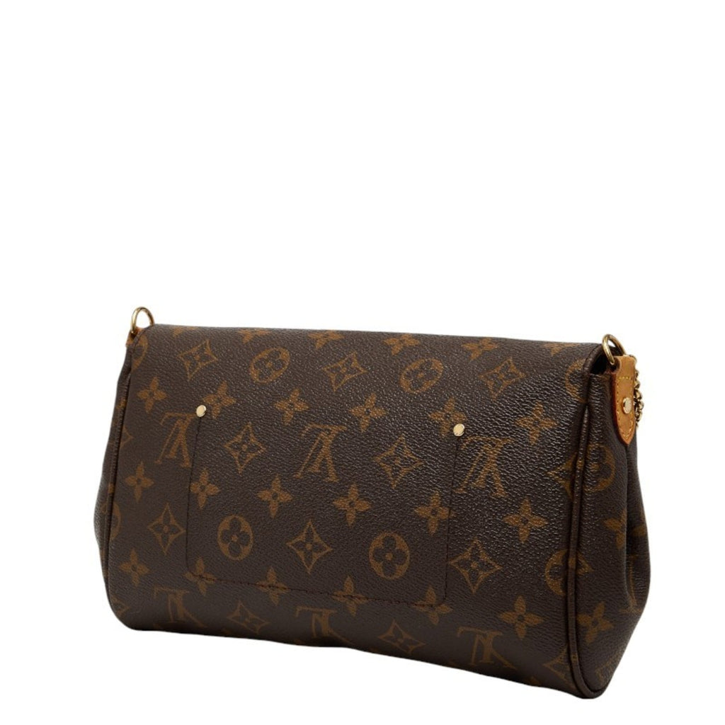Louis Vuitton Brown Pvc Leather Handbag Shoulder Bag