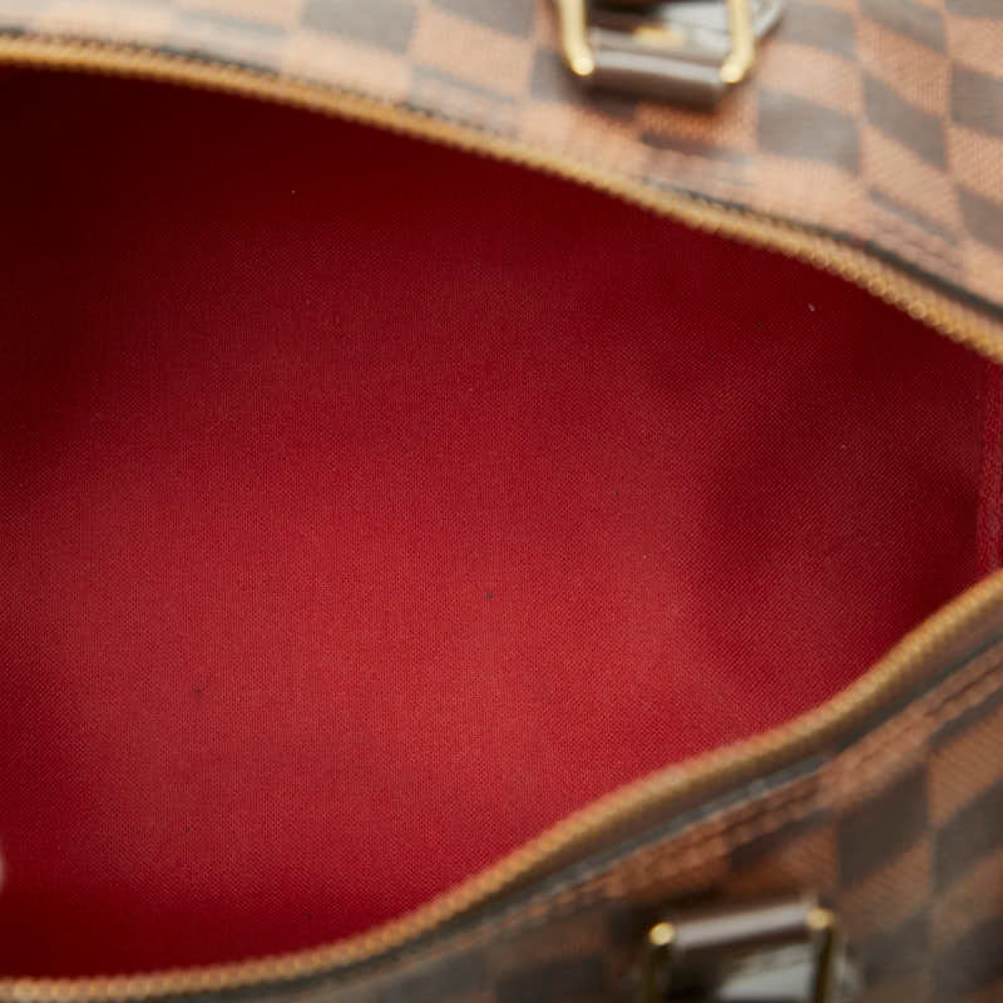 Louis Vuitton Damier Brown Damier Canvas Ebene Damier Canvas Boston Bag Handbag