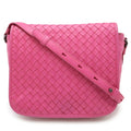 Bottega Veneta Pink Intrecciato Pochette Shoulder Bag