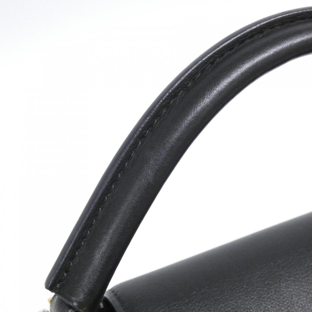 Louis Vuitton Black Fur Leather Handbag