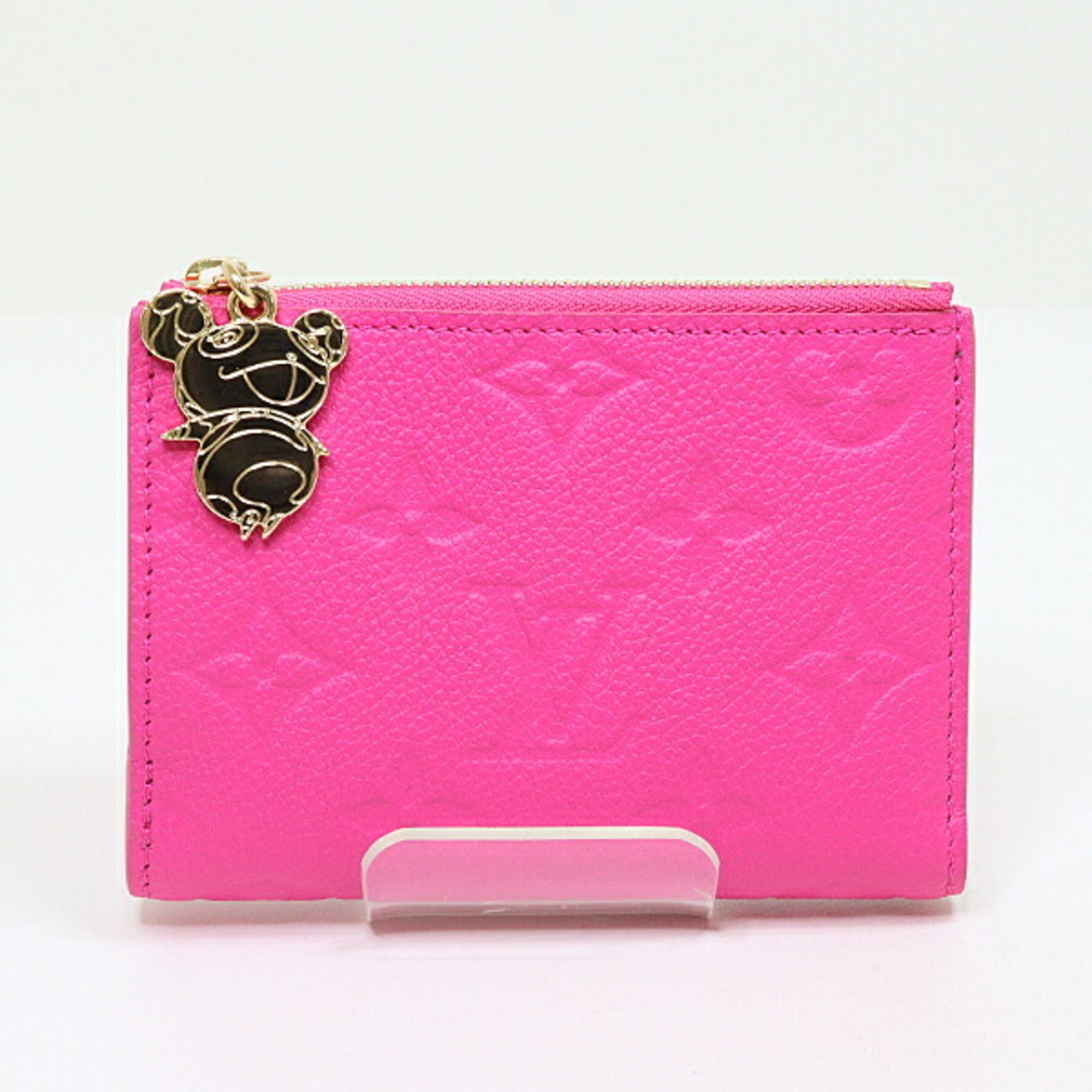 Louis Vuitton Pink Gold Monogram Empreinte Monogram Canvas Leather Coin Purse/Coin Case